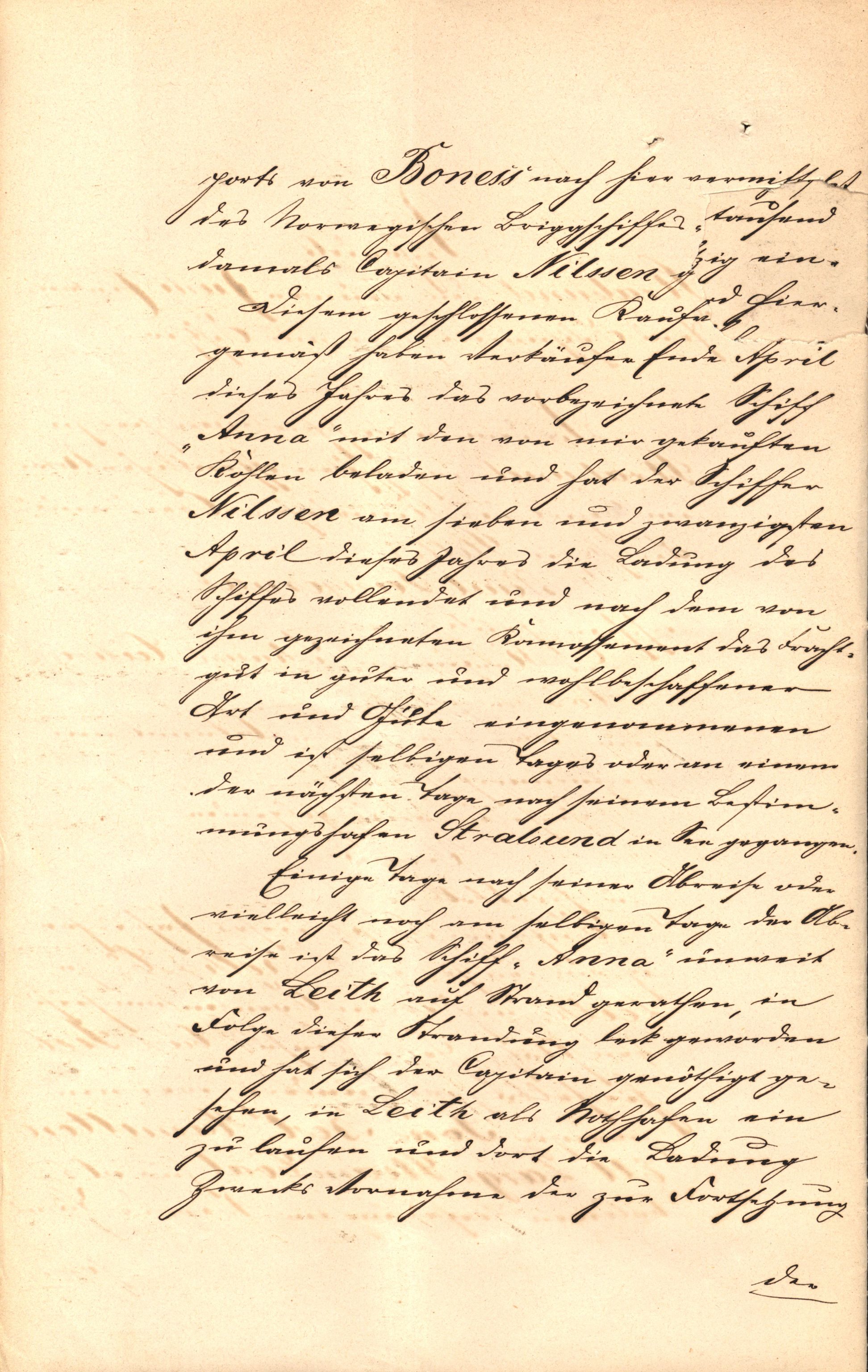 Pa 63 - Østlandske skibsassuranceforening, VEMU/A-1079/G/Ga/L0014/0012: Havaridokumenter / Sophie, Andover, Alliance, Anna, 1882, p. 40