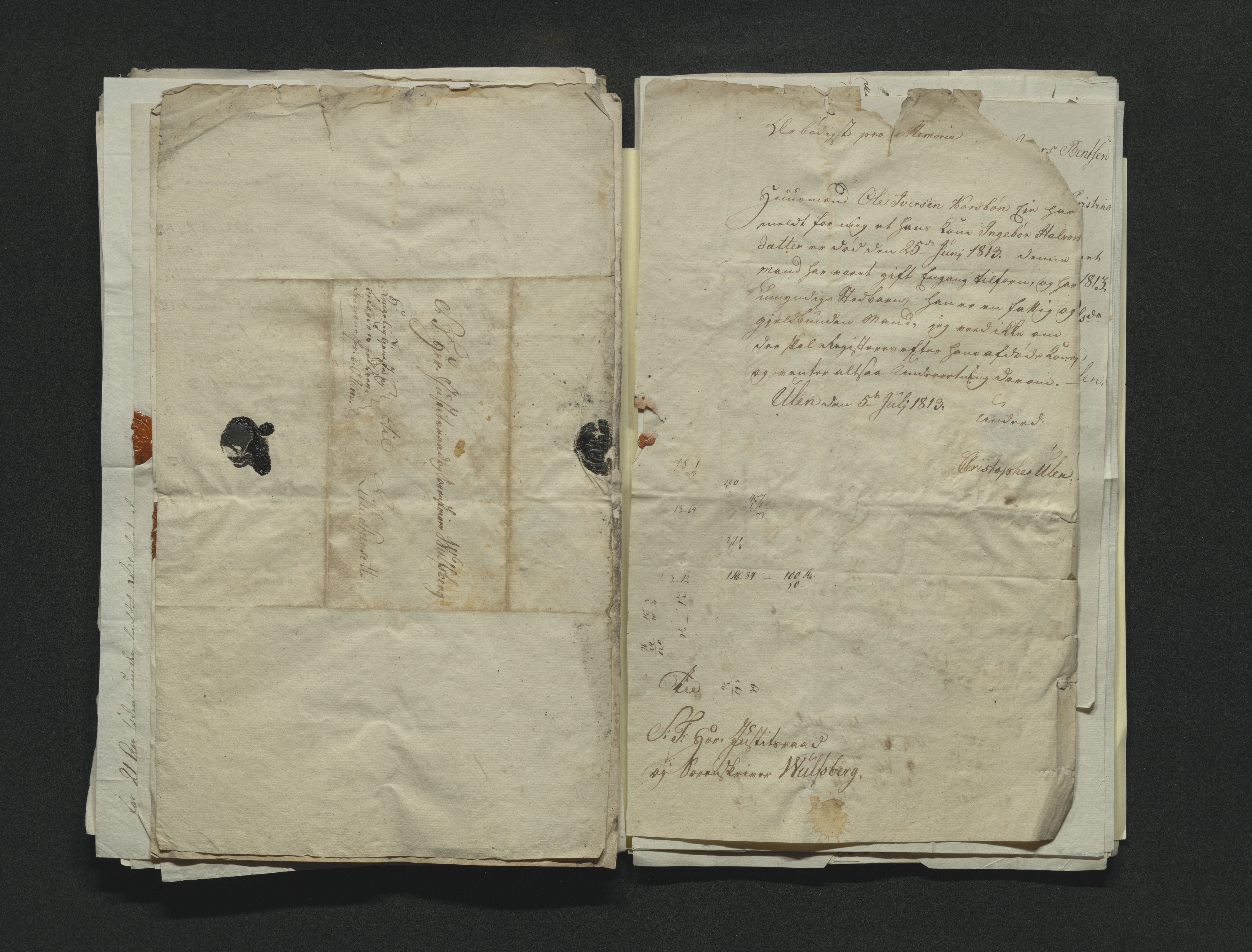 Eiker, Modum og Sigdal sorenskriveri, AV/SAKO-A-123/H/Ha/Hab/L0001: Dødsfallsmeldinger, 1812-1822, p. 93