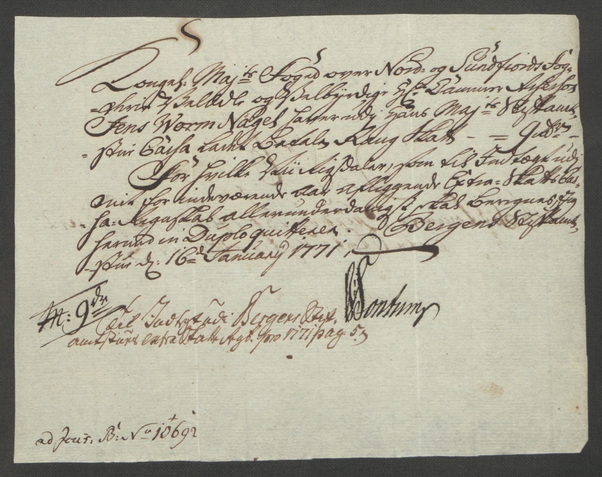 Rentekammeret inntil 1814, Reviderte regnskaper, Fogderegnskap, AV/RA-EA-4092/R53/L3550: Ekstraskatten Sunn- og Nordfjord, 1762-1771, p. 321