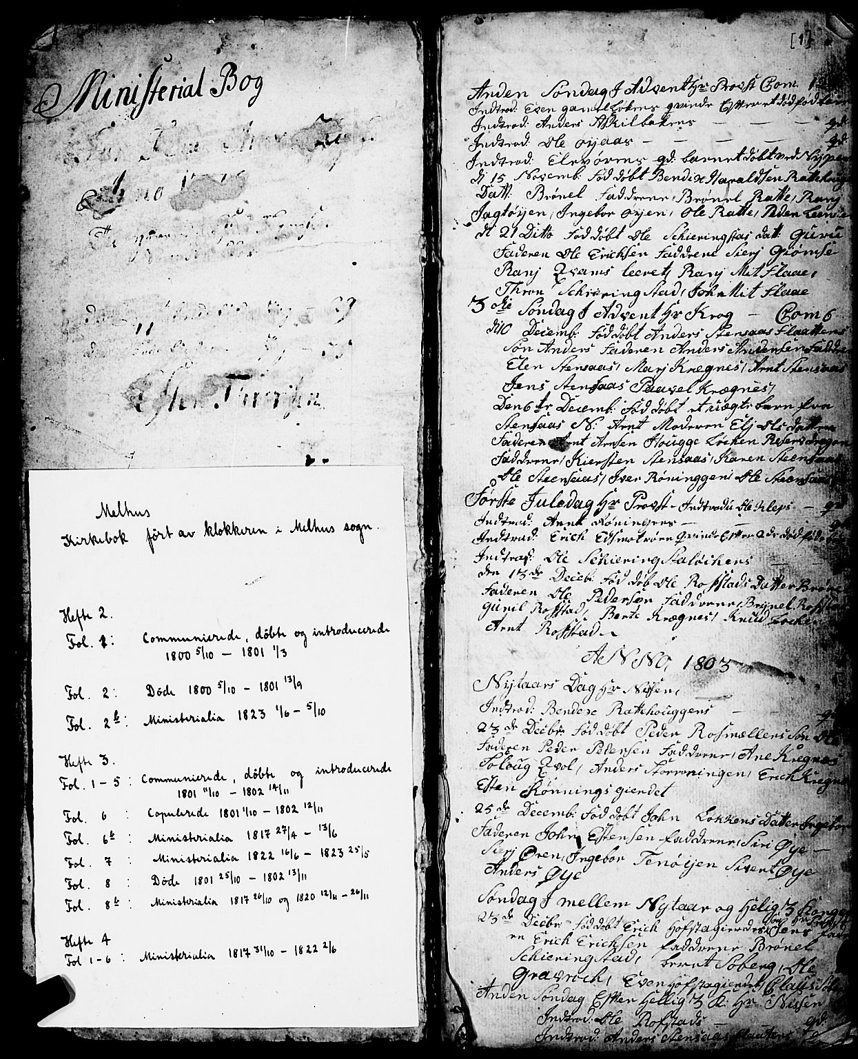 Ministerialprotokoller, klokkerbøker og fødselsregistre - Sør-Trøndelag, SAT/A-1456/691/L1091: Parish register (copy) no. 691C02, 1802-1815, p. 1