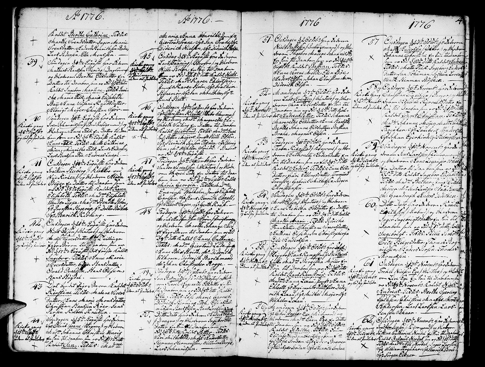 Nykirken Sokneprestembete, SAB/A-77101/H/Haa/L0005: Parish register (official) no. A 5, 1775-1808, p. 4