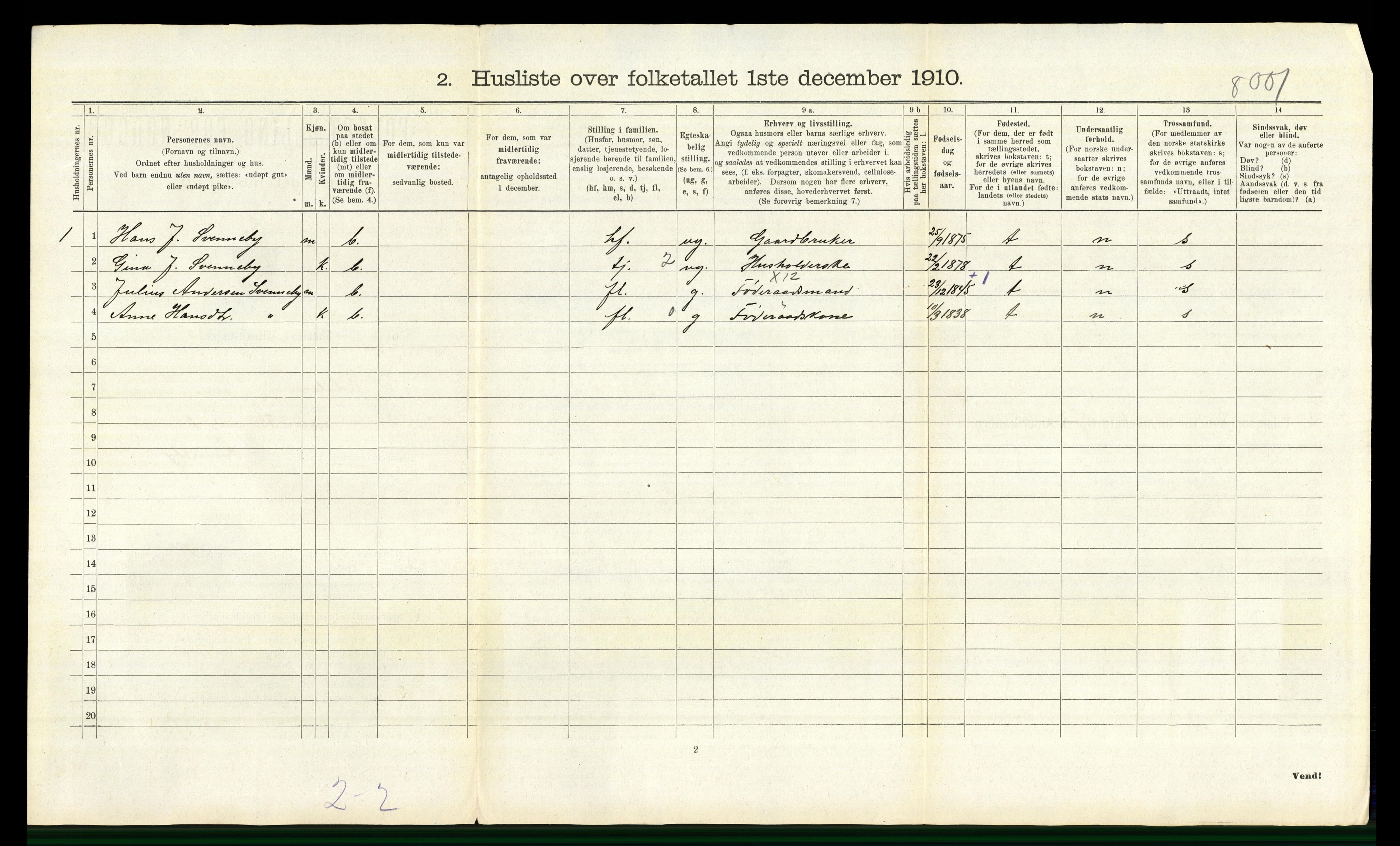 RA, 1910 census for Nord-Odal, 1910, p. 792