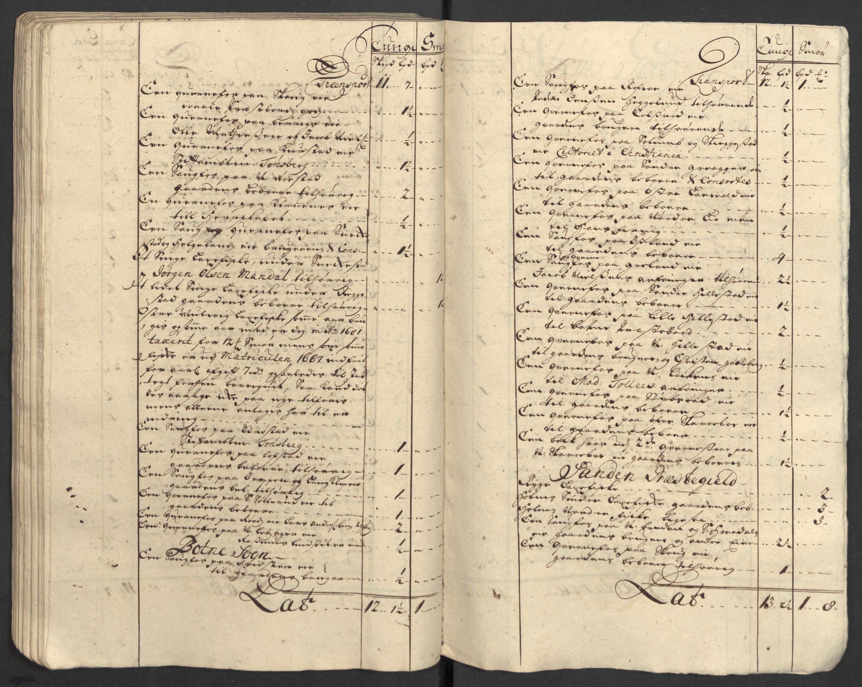 Rentekammeret inntil 1814, Reviderte regnskaper, Fogderegnskap, AV/RA-EA-4092/R32/L1872: Fogderegnskap Jarlsberg grevskap, 1706-1707, p. 386