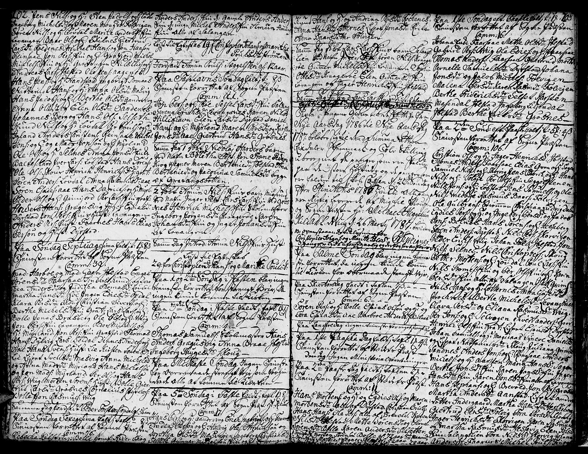 Ibestad sokneprestembete, AV/SATØ-S-0077/H/Ha/Hab/L0001klokker: Parish register (copy) no. 1, 1776-1808, p. 202-203