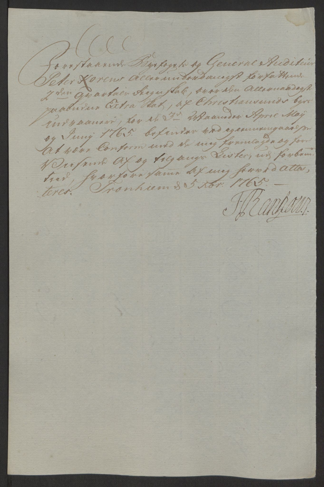 Rentekammeret inntil 1814, Reviderte regnskaper, Byregnskaper, RA/EA-4066/R/Rr/L0495/0004: [R1] Kontribusjonsregnskap / Ekstraskatt, 1762-1772, p. 76