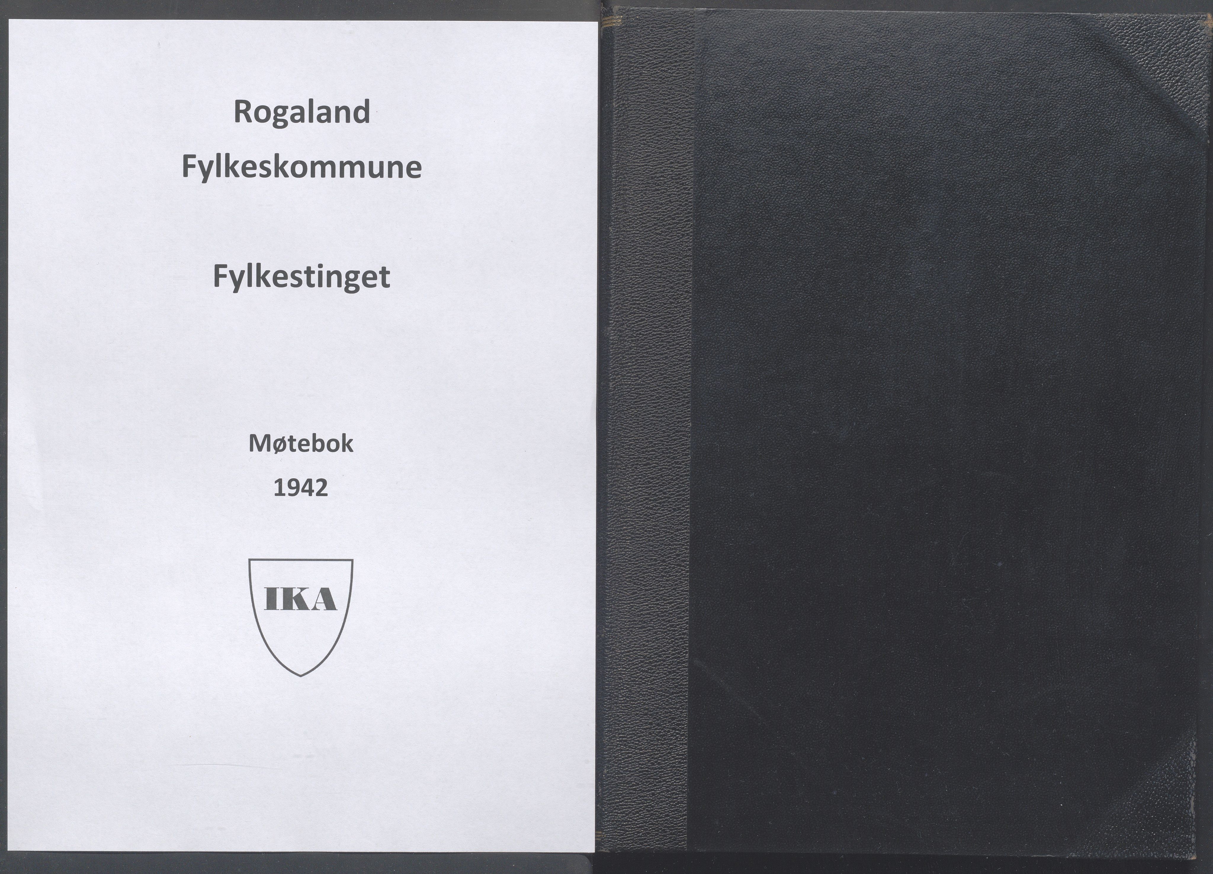 Rogaland fylkeskommune - Fylkesrådmannen , IKAR/A-900/A/Aa/Aaa/L0061: Møtebok , 1942