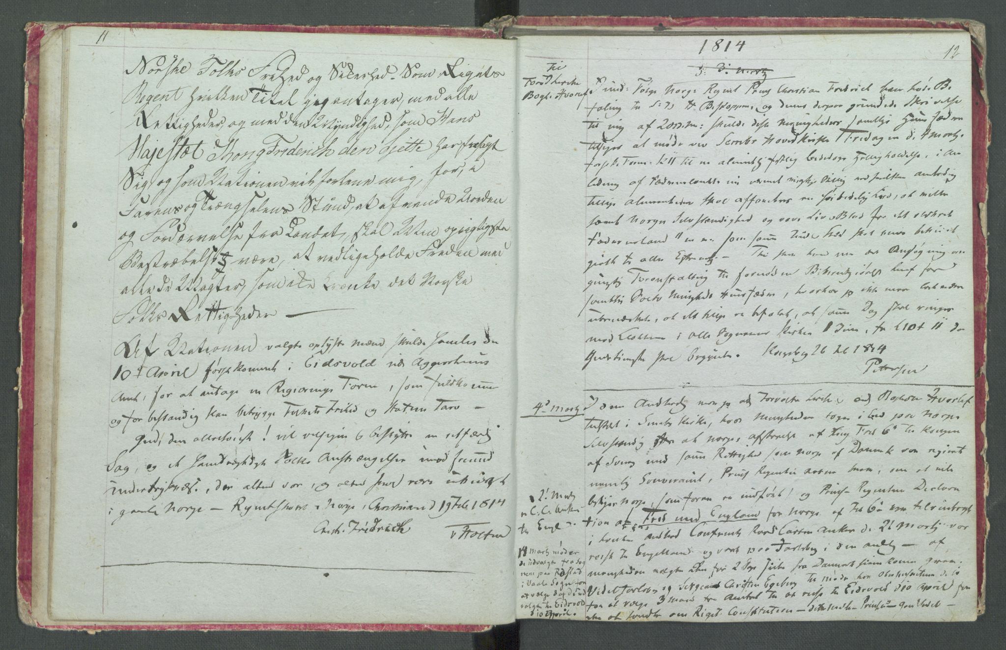 Forskjellige samlinger, Historisk-kronologisk samling, AV/RA-EA-4029/G/Ga/L0009B: Historisk-kronologisk samling. Dokumenter fra oktober 1814, årene 1815 og 1816, Christian Frederiks regnskapsbok 1814 - 1848., 1814-1848, p. 190