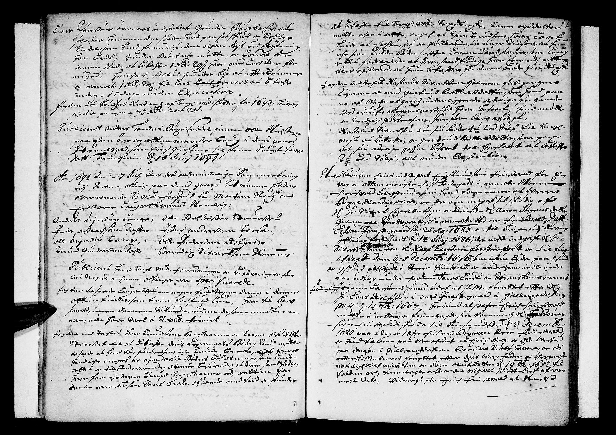 Romsdal sorenskriveri, SAT/A-4149/1/1/1A/L0003: Tingbok, 1694-1699, p. 10b-11a