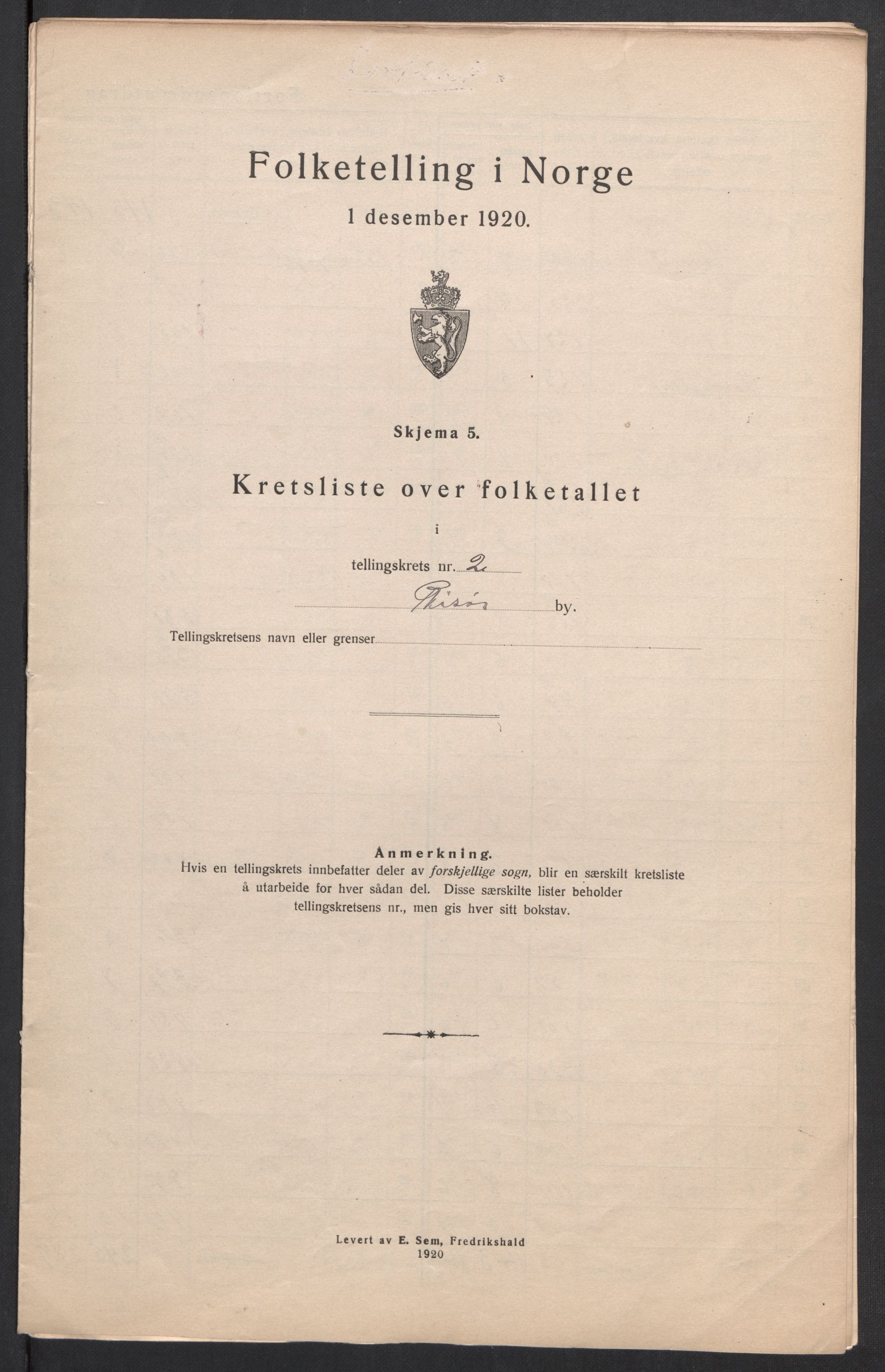 SAK, 1920 census for Risør, 1920, p. 13