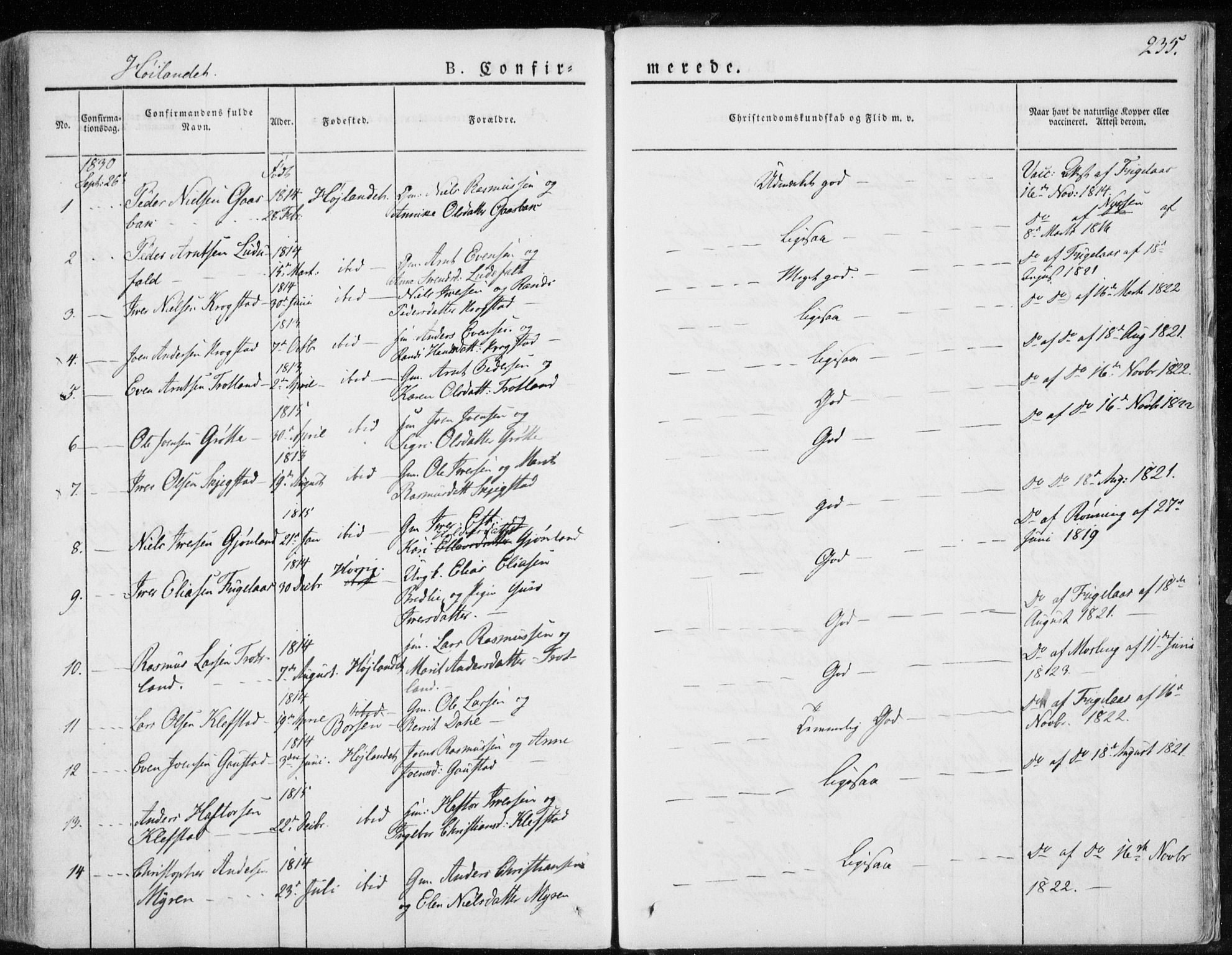 Ministerialprotokoller, klokkerbøker og fødselsregistre - Sør-Trøndelag, AV/SAT-A-1456/691/L1069: Parish register (official) no. 691A04, 1826-1841, p. 235