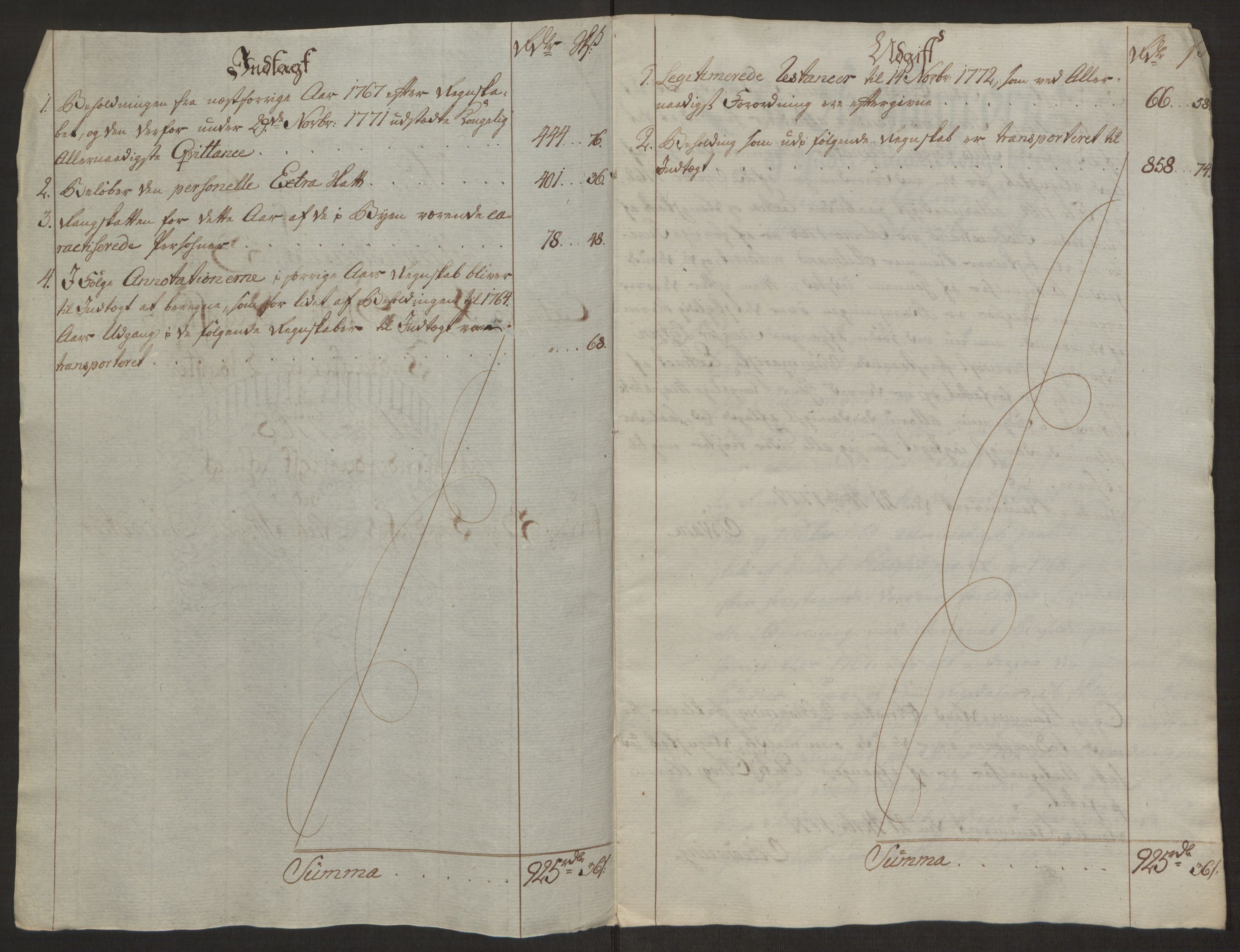 Rentekammeret inntil 1814, Reviderte regnskaper, Byregnskaper, AV/RA-EA-4066/R/Rh/L0163/0001: [H4] Kontribusjonsregnskap / Ekstraskatt, Holmestrand, 1762-1772, p. 382