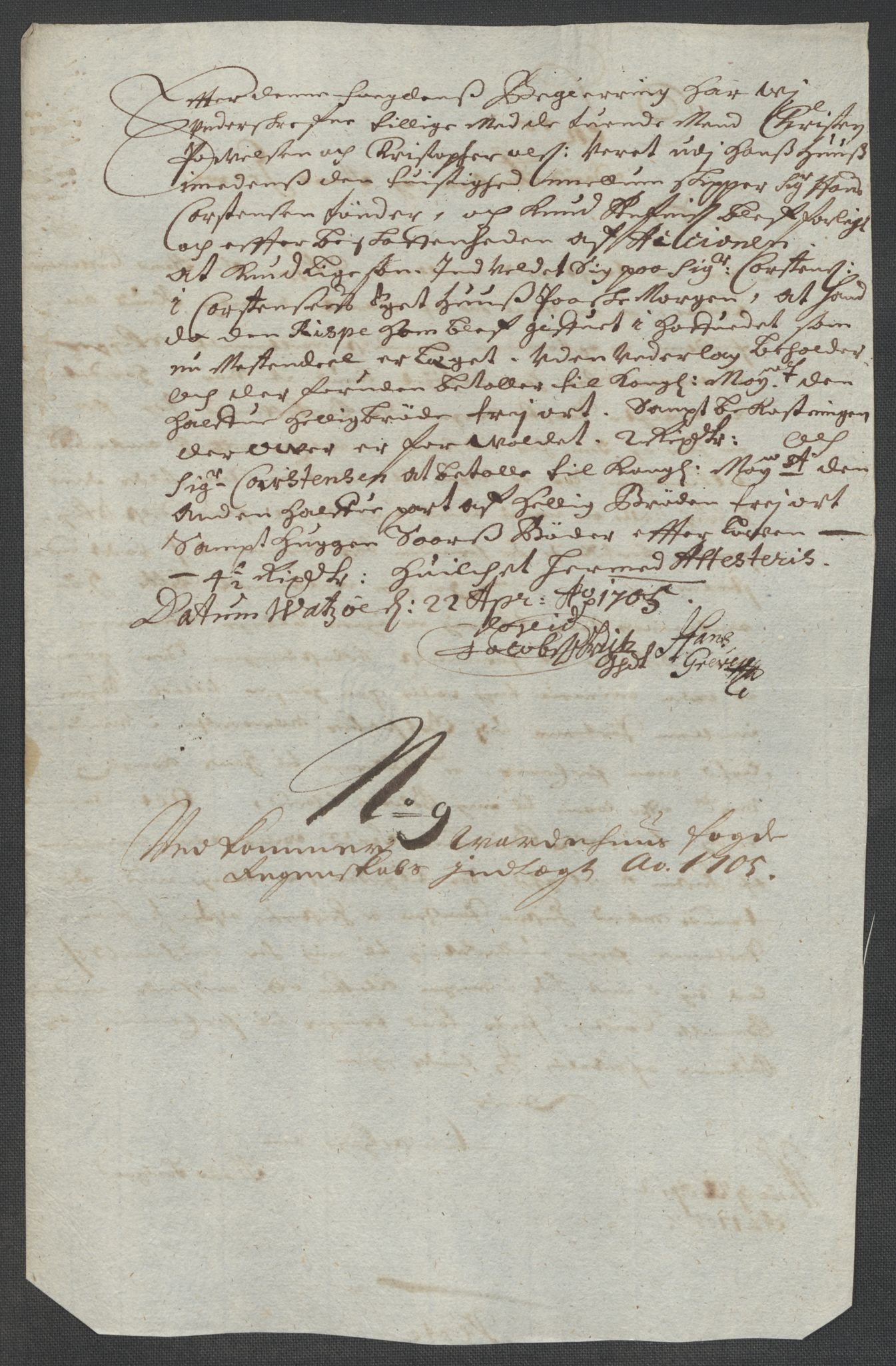 Rentekammeret inntil 1814, Reviderte regnskaper, Fogderegnskap, AV/RA-EA-4092/R69/L4853: Fogderegnskap Finnmark/Vardøhus, 1705-1706, p. 93