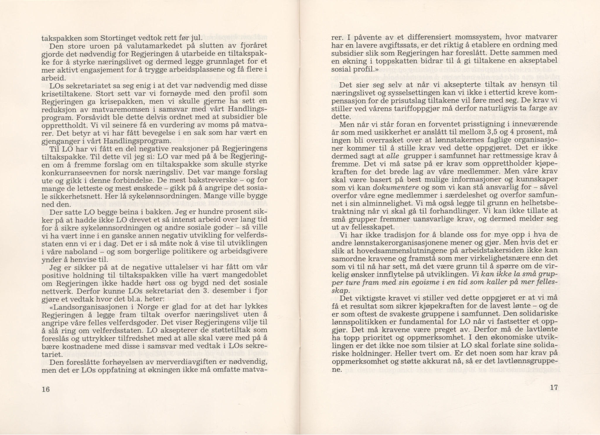 Landsorganisasjonen i Norge, AAB/ARK-1579, 1993-2008, p. 10