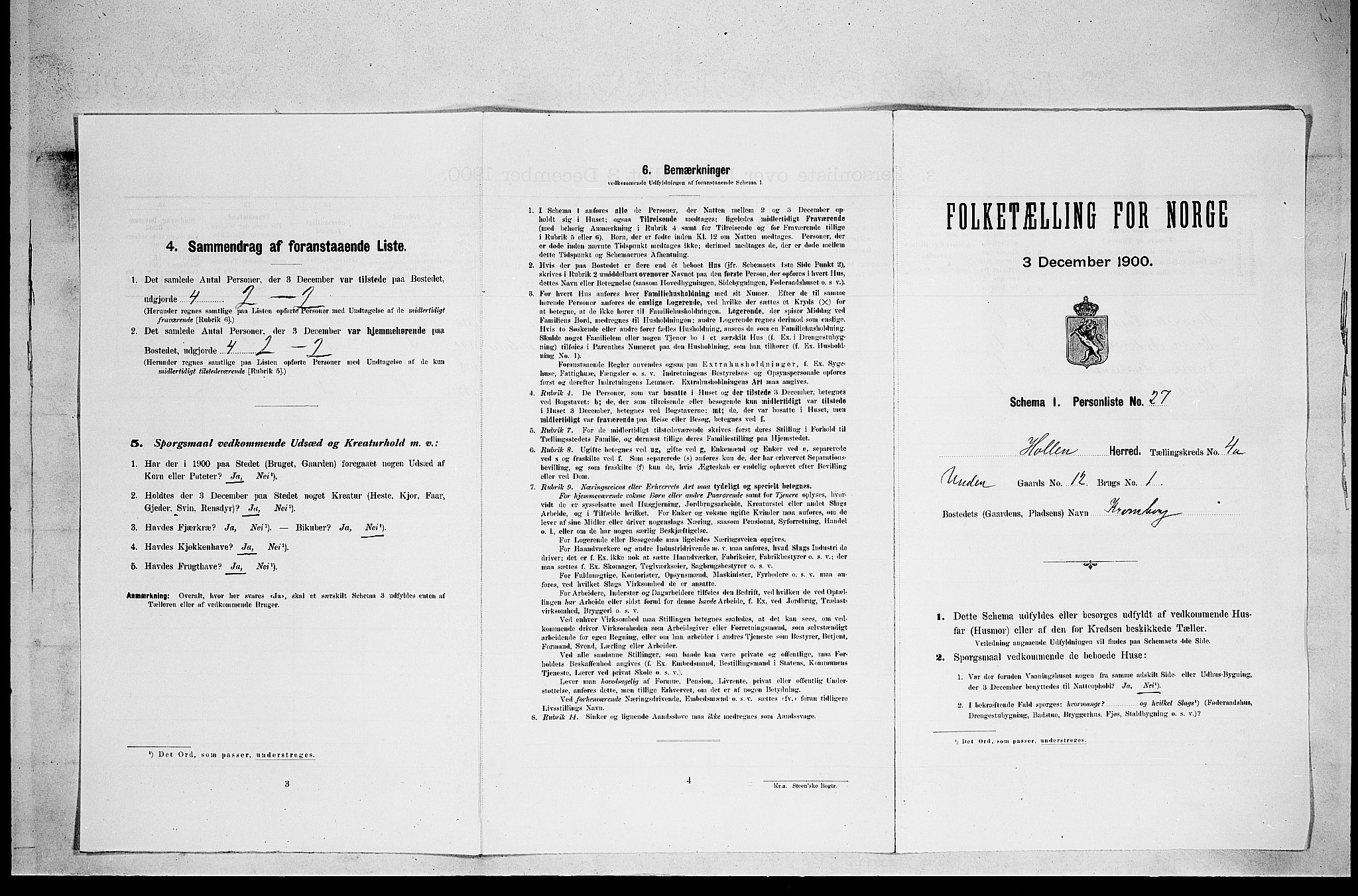 SAKO, 1900 census for Holla, 1900, p. 391