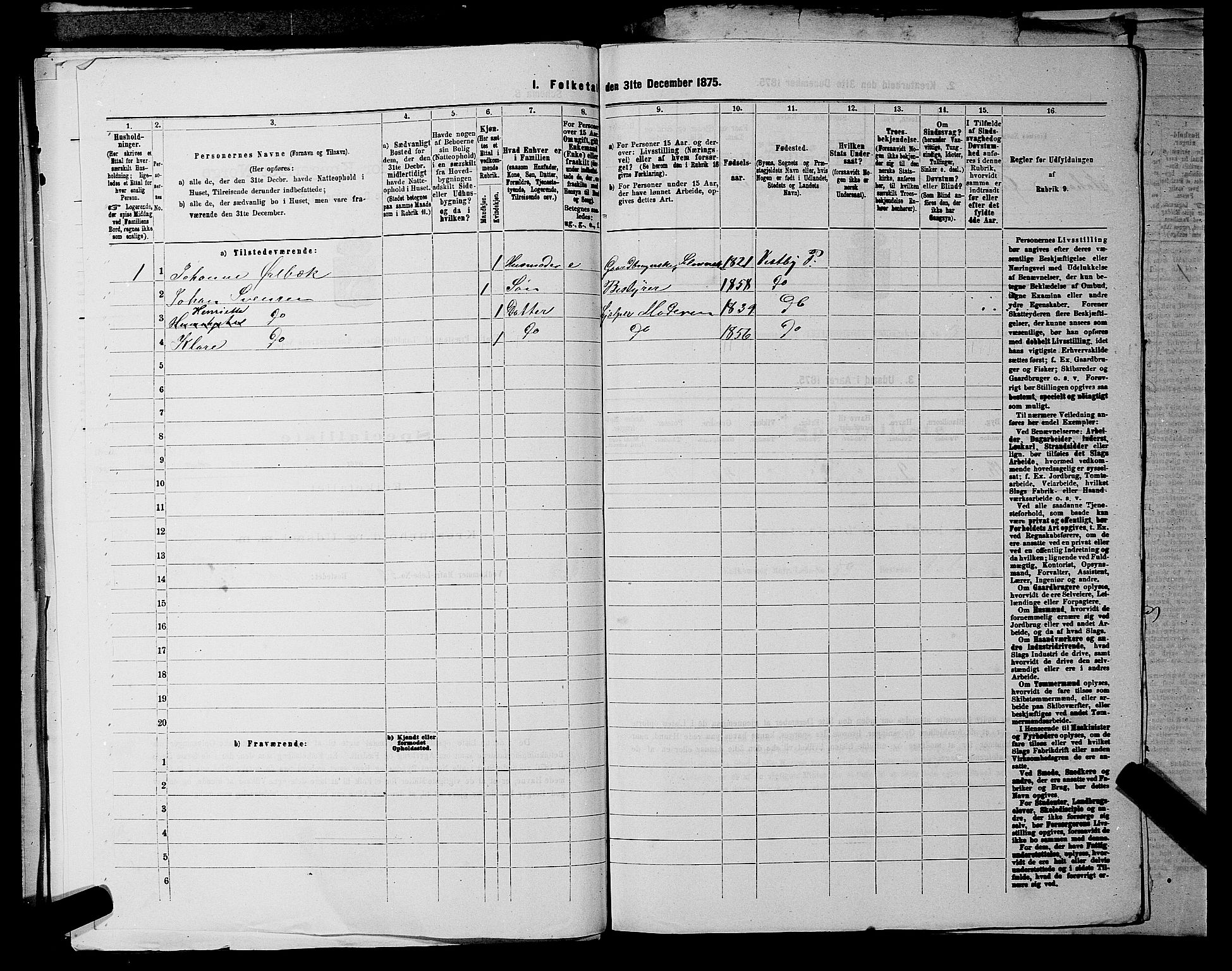 RA, 1875 census for 0211L Vestby/Vestby, Garder og Såner, 1875, p. 429