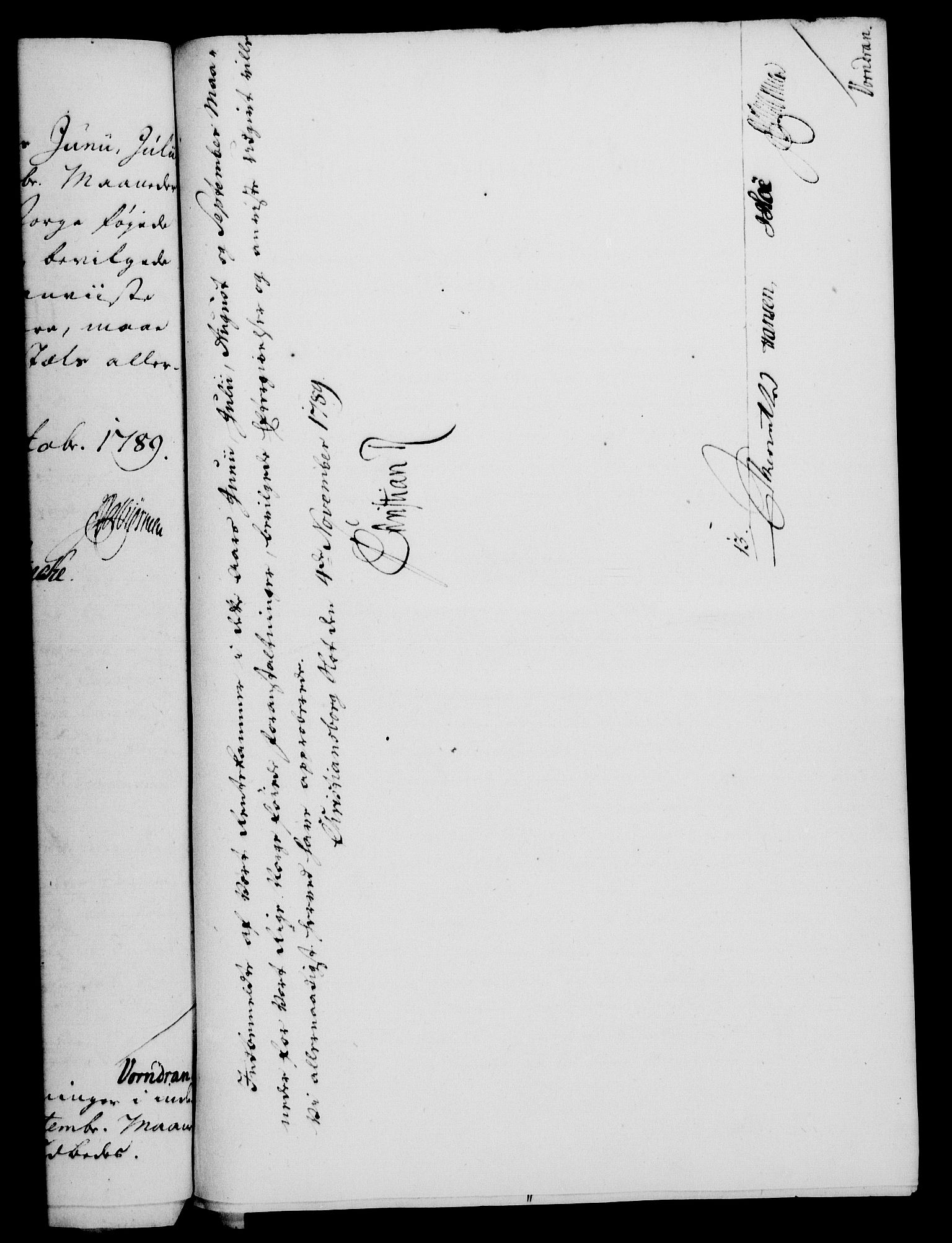 Rentekammeret, Kammerkanselliet, RA/EA-3111/G/Gf/Gfa/L0071: Norsk relasjons- og resolusjonsprotokoll (merket RK 52.71), 1789, p. 509