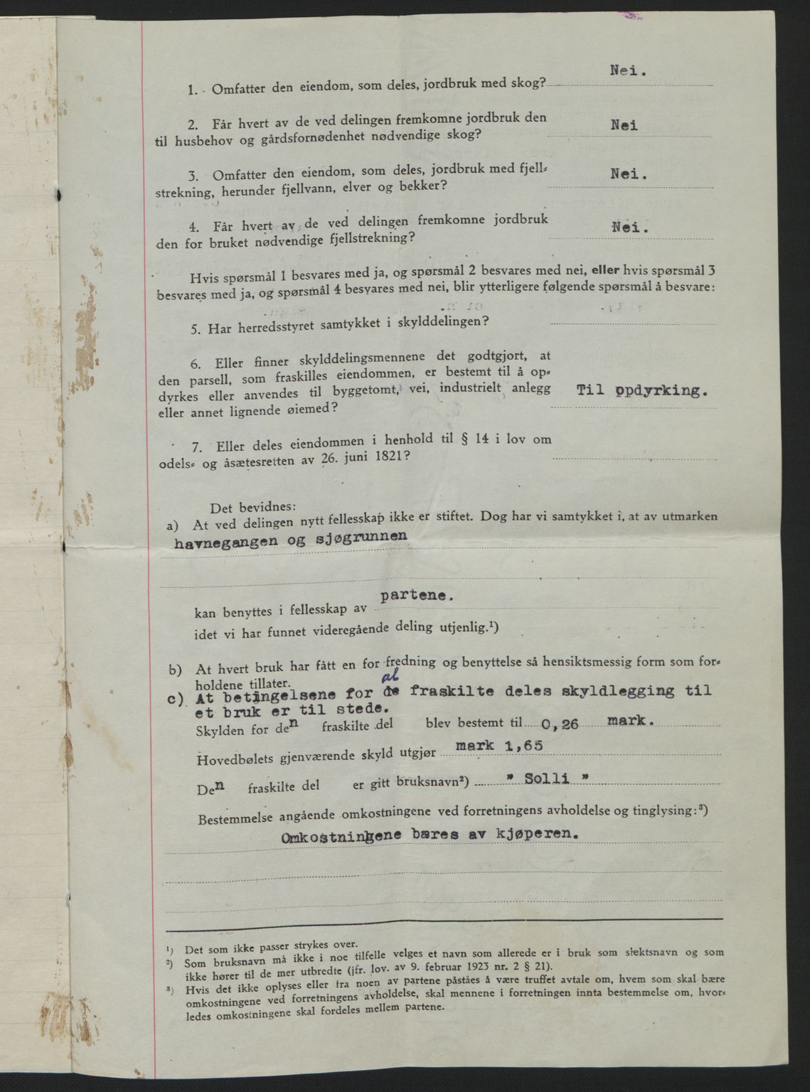 Salten sorenskriveri, SAT/A-4578/1/2/2C: Mortgage book no. A14-15, 1943-1945, Diary no: : 2491/1944