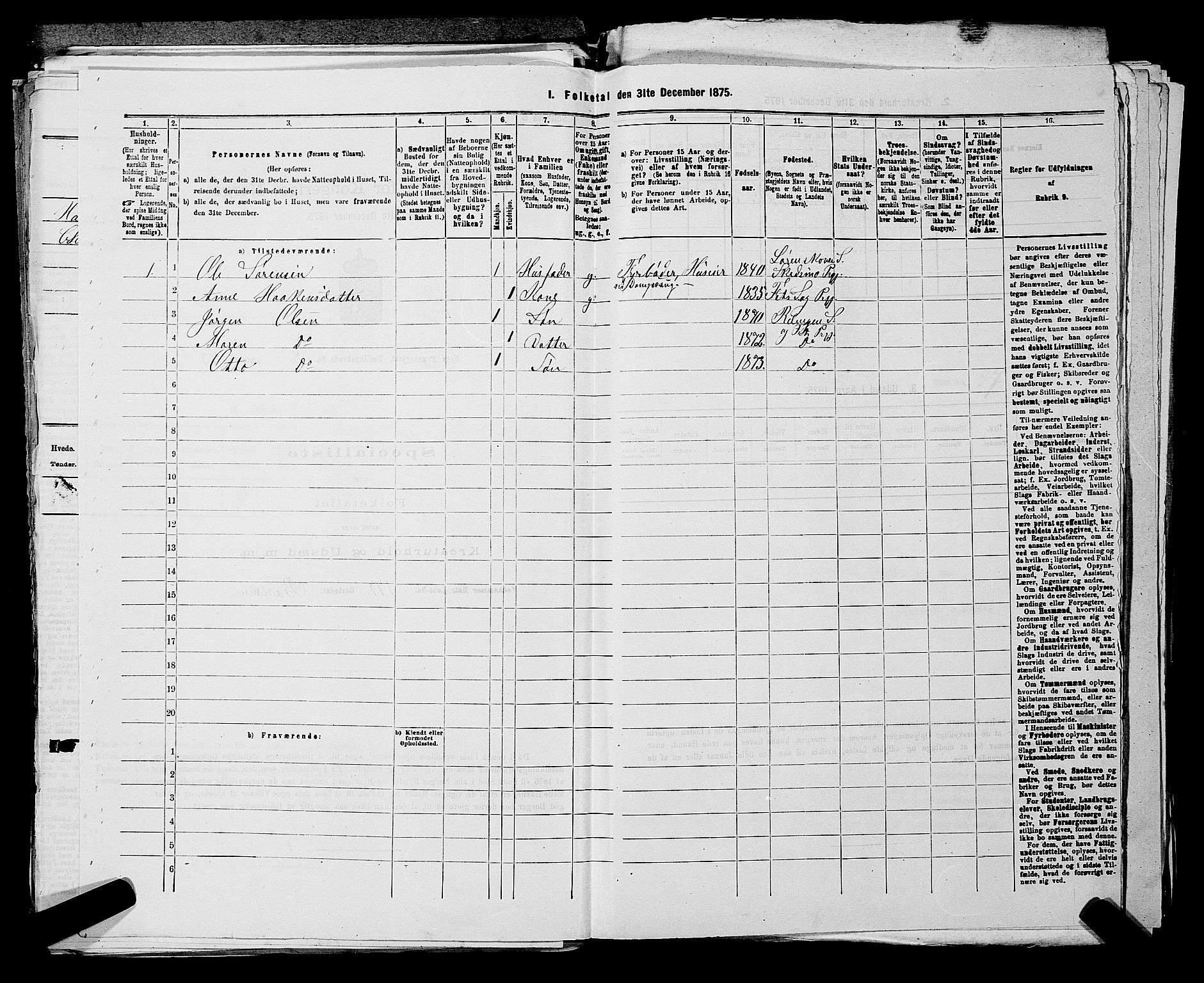 RA, 1875 census for 0227P Fet, 1875, p. 1266