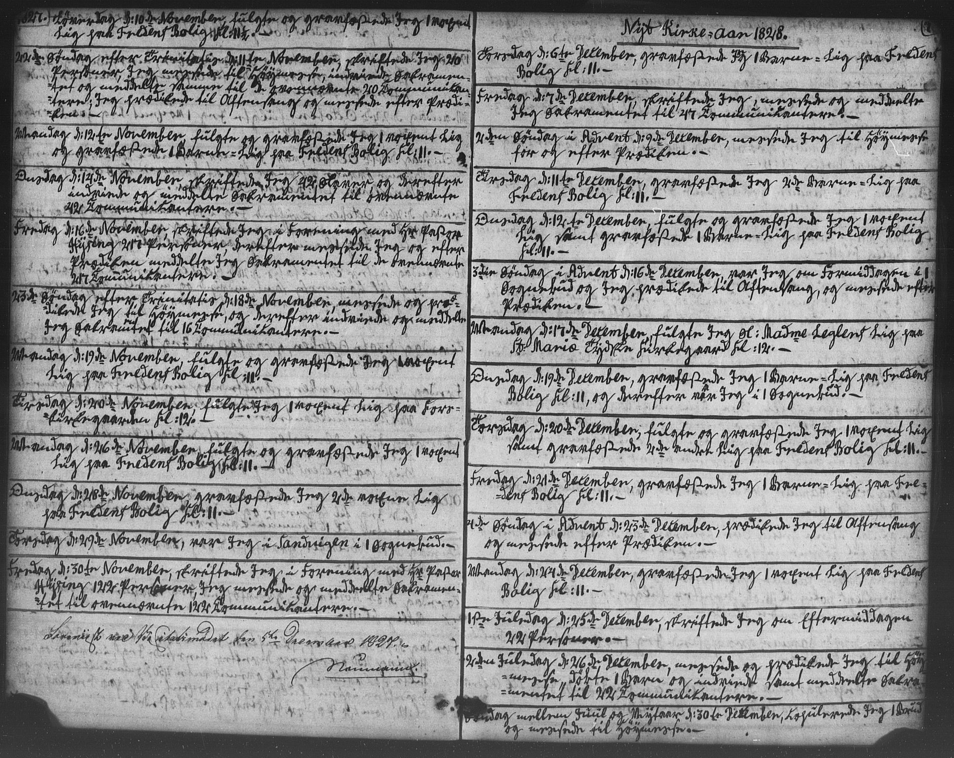 Korskirken sokneprestembete, SAB/A-76101/H/Haa/L0066: Curate's parish register no. A 1, 1826-1843, p. 7