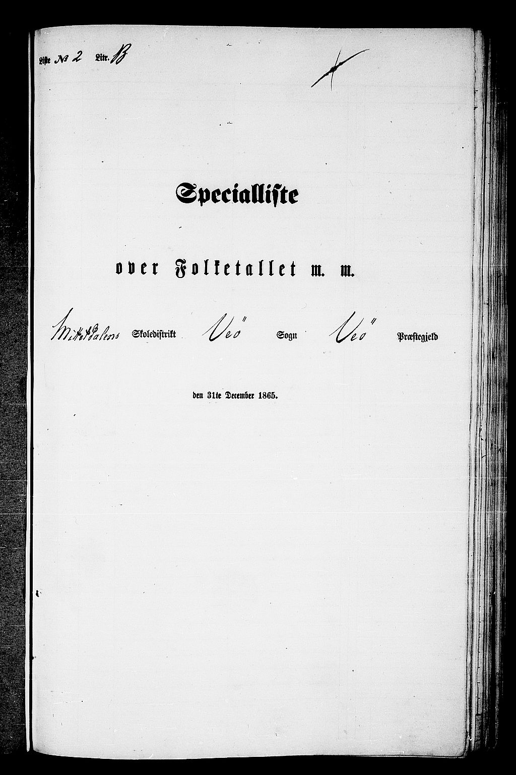 RA, 1865 census for Veøy, 1865, p. 37