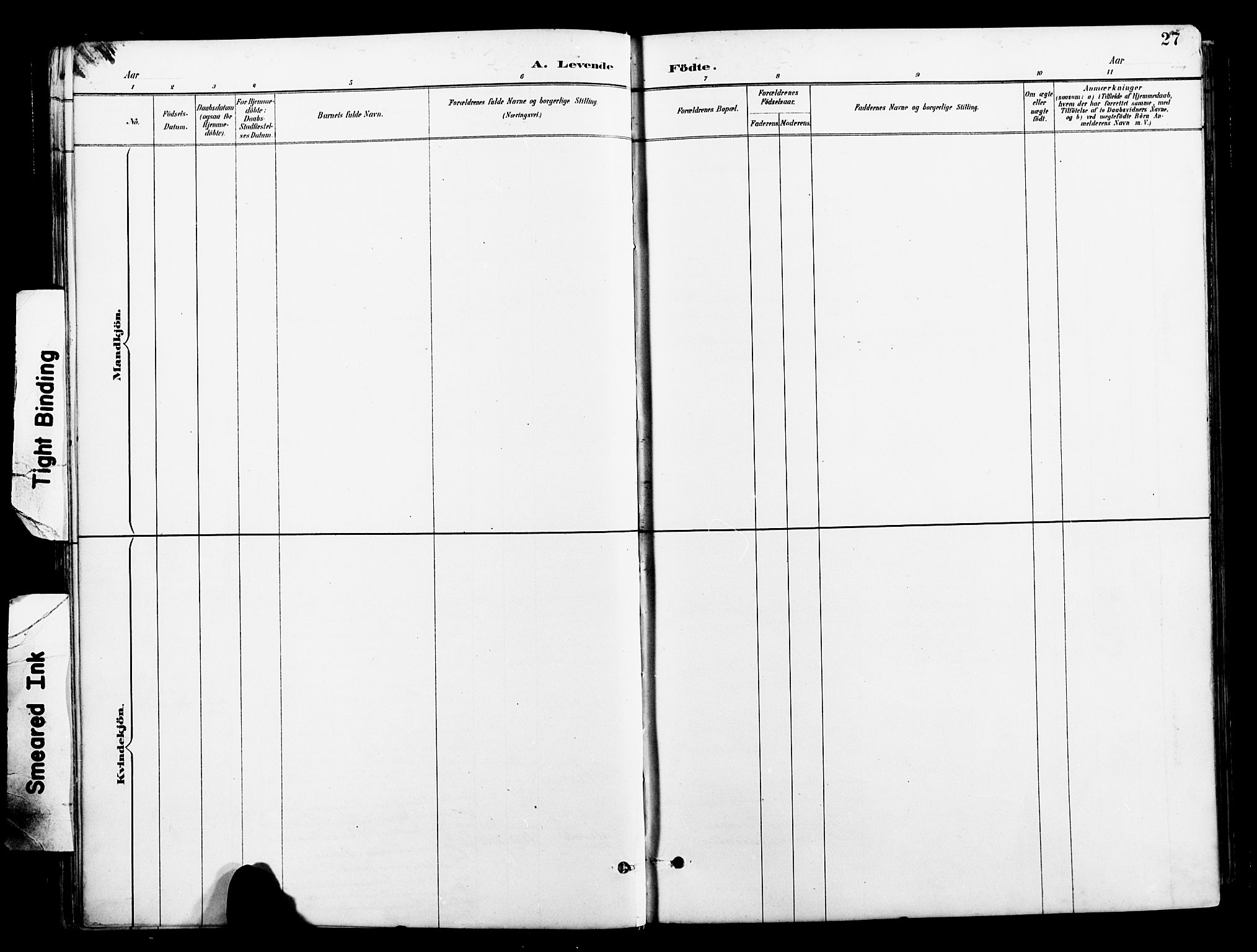 Ministerialprotokoller, klokkerbøker og fødselsregistre - Nordland, AV/SAT-A-1459/827/L0421: Parish register (copy) no. 827C10, 1887-1906, p. 27