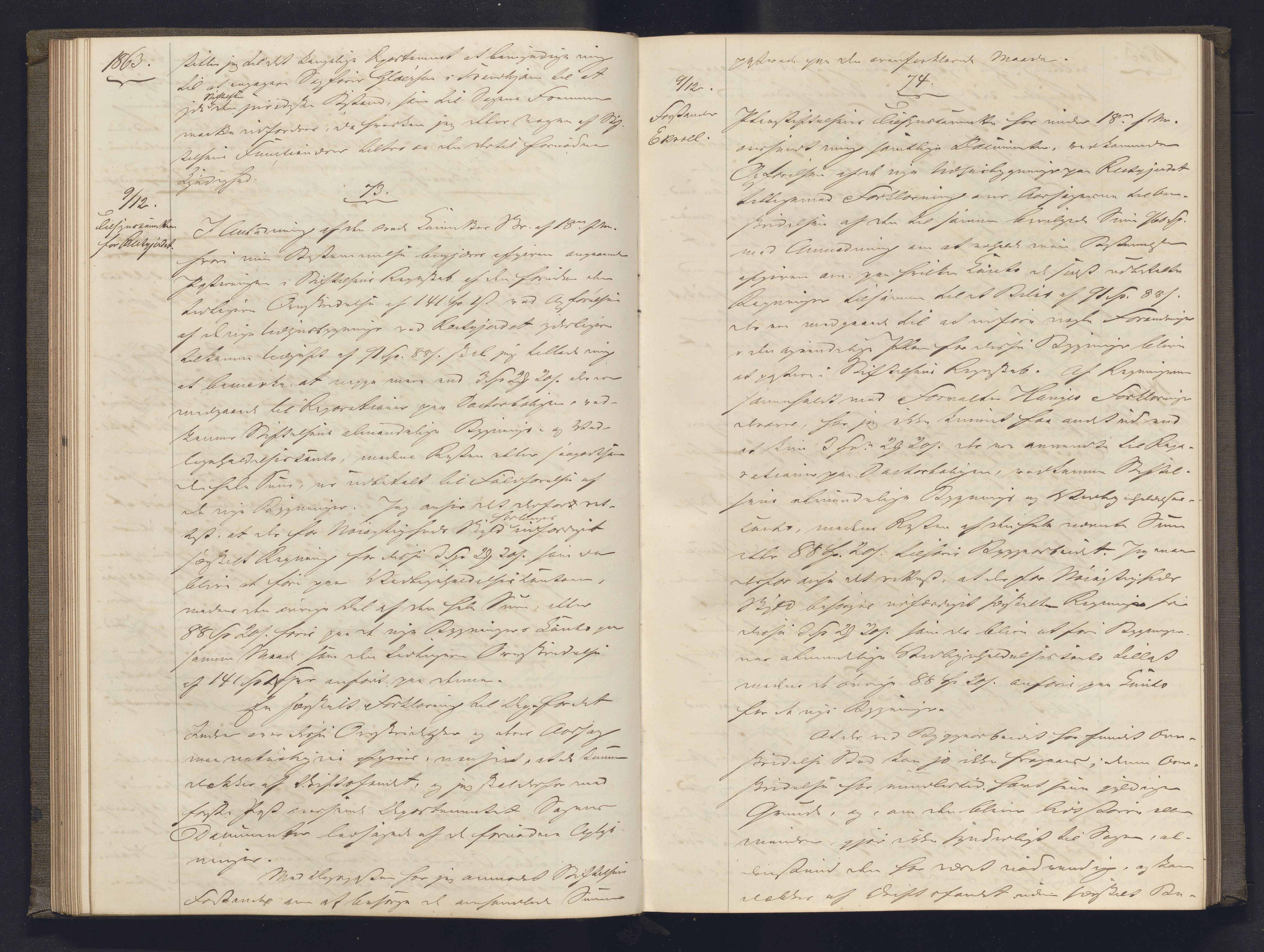 Lepraarkiver - Overlegen for den spedalske sykdom, AV/SAB-A-61001/B.b/L0003: Kopibok, 1862-1865