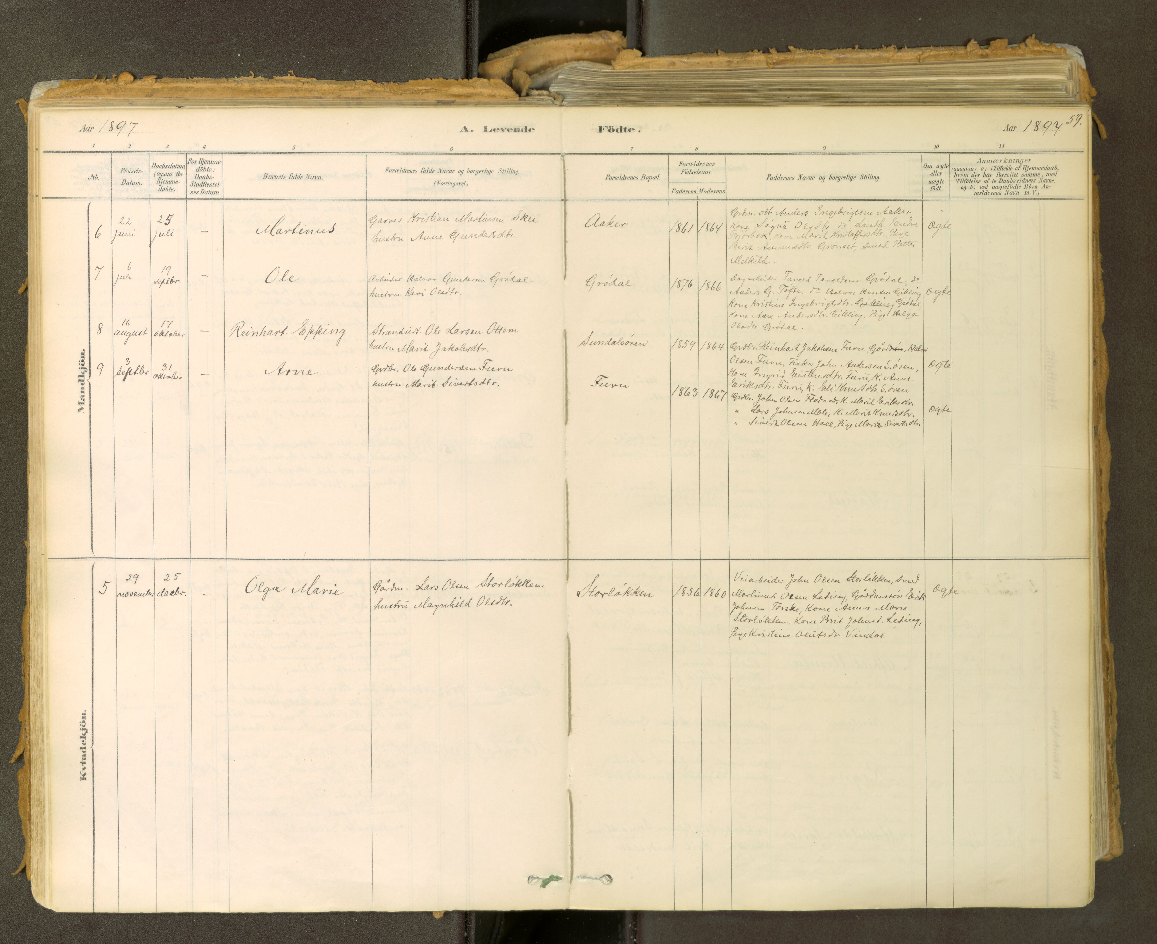Sunndal sokneprestkontor, SAT/A-1085/1/I/I1/I1a: Parish register (official) no. 2, 1877-1914, p. 59