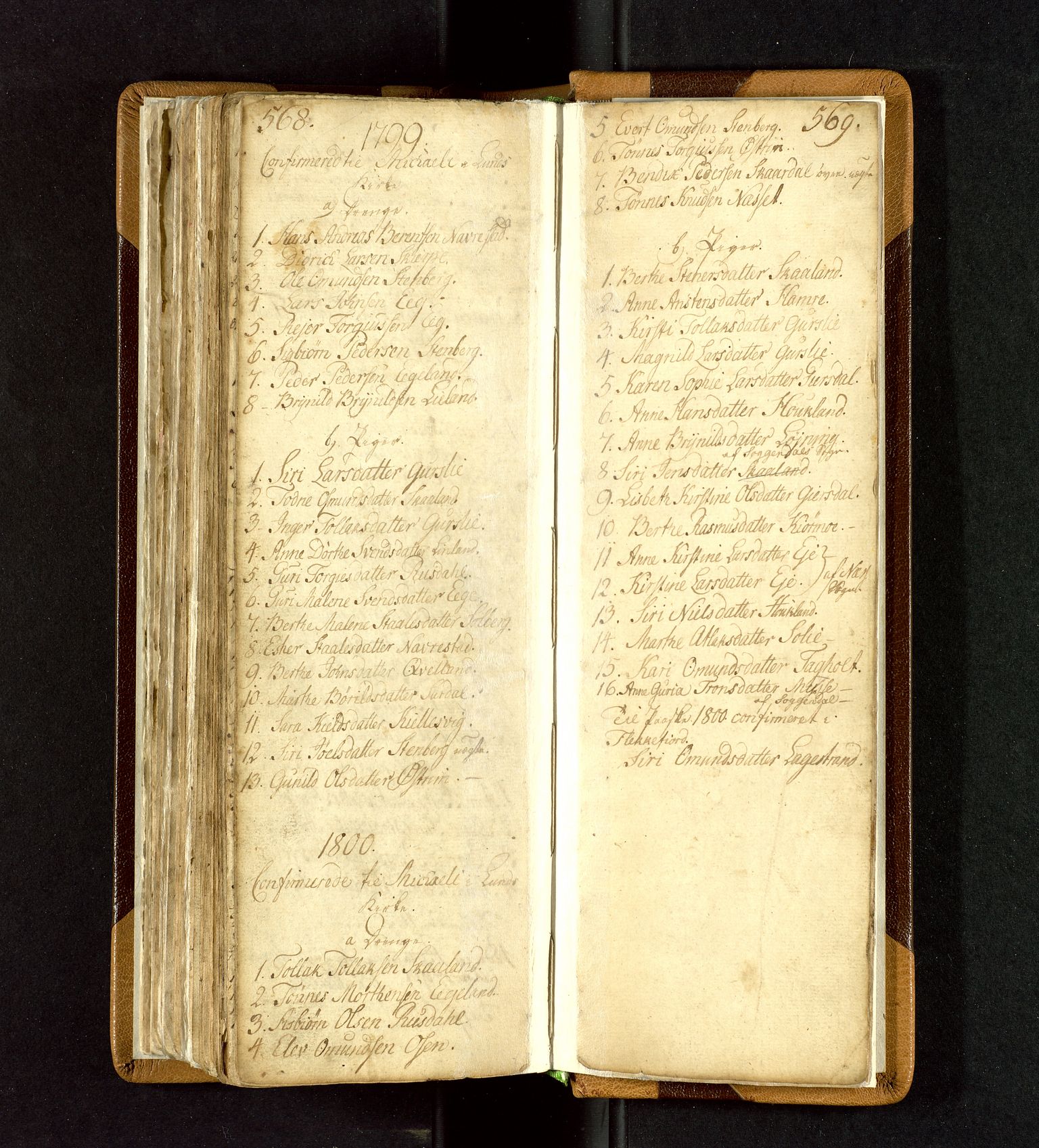 Lund sokneprestkontor, SAST/A-101809/S06/L0003: Parish register (official) no. A 3, 1761-1801, p. 568-569