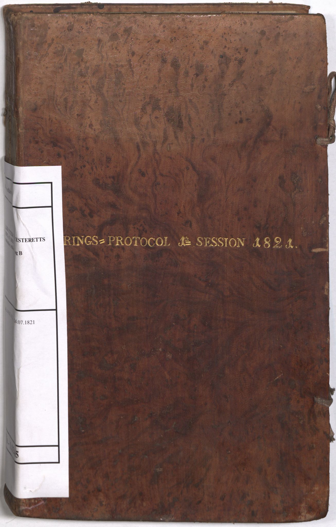 Høyesterett, RA/S-1002/E/Eb/Ebb/L0007/0001: Voteringsprotokoller / Voteringsprotokoll, 1821