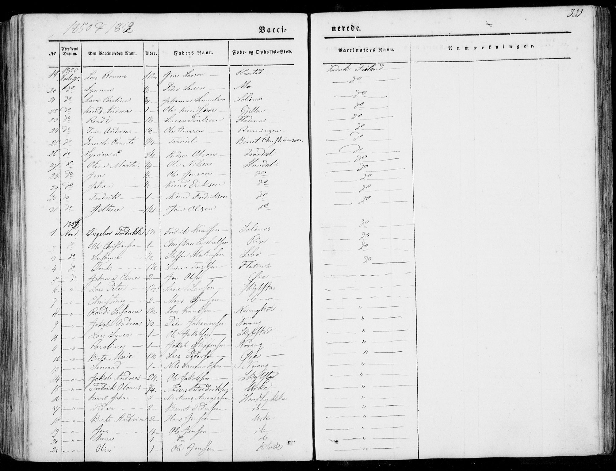 Ministerialprotokoller, klokkerbøker og fødselsregistre - Møre og Romsdal, AV/SAT-A-1454/515/L0209: Parish register (official) no. 515A05, 1847-1868, p. 333