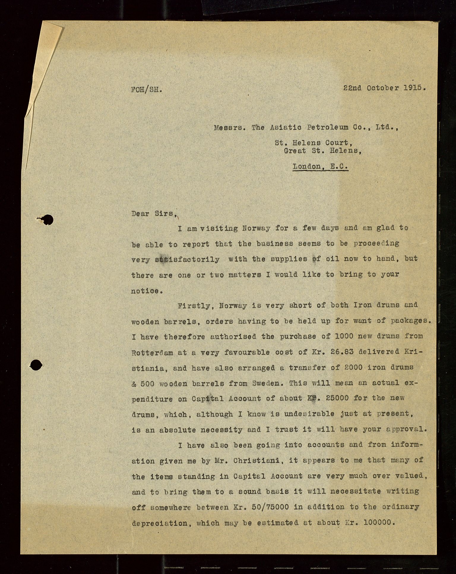 Pa 1521 - A/S Norske Shell, AV/SAST-A-101915/E/Ea/Eaa/L0019: Sjefskorrespondanse, 1917, p. 7