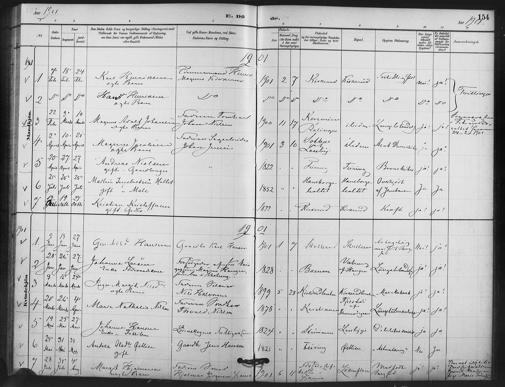 Skedsmo prestekontor Kirkebøker, AV/SAO-A-10033a/F/Fb/L0001: Parish register (official) no. II 1, 1883-1901, p. 154