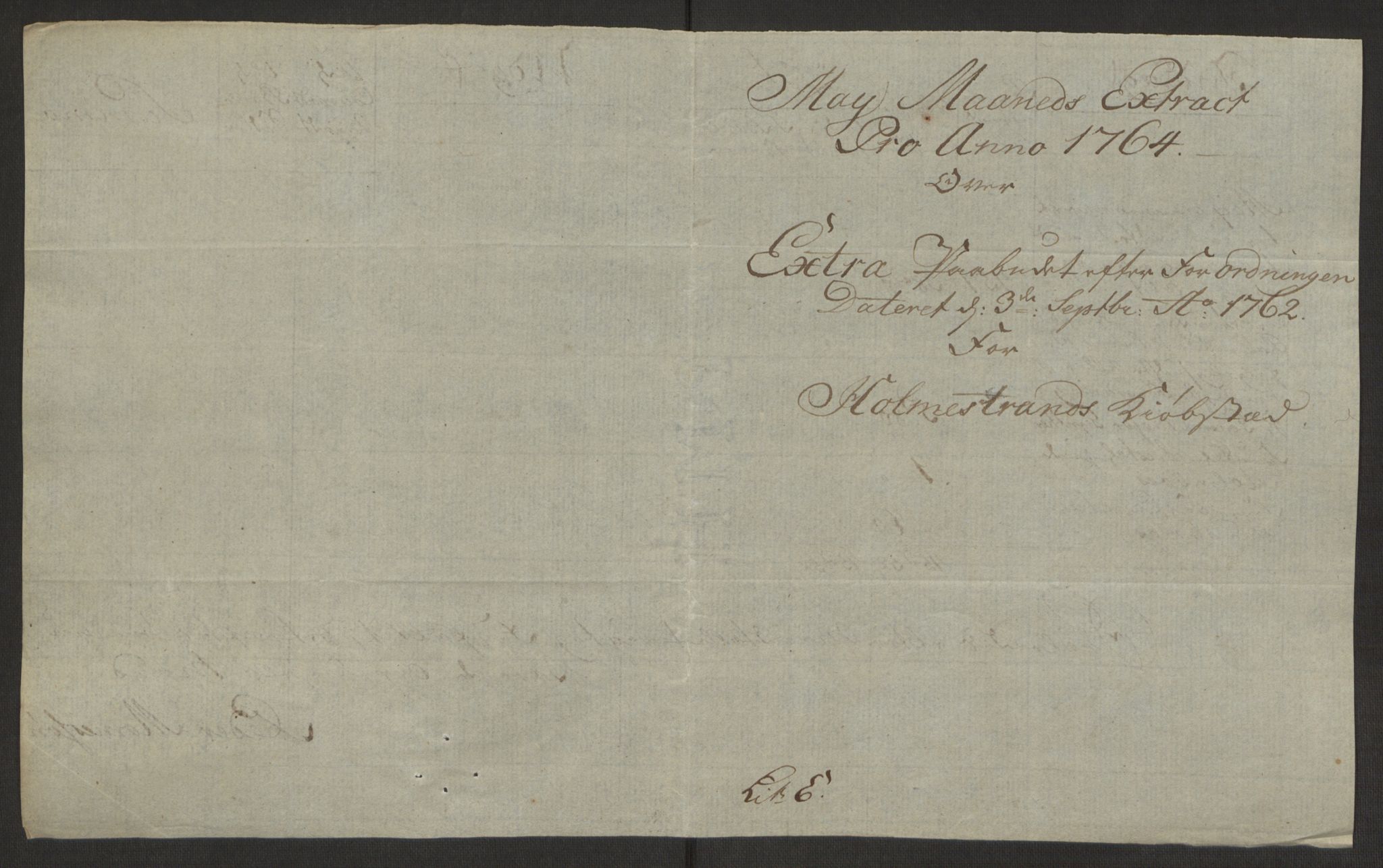 Rentekammeret inntil 1814, Reviderte regnskaper, Byregnskaper, AV/RA-EA-4066/R/Rh/L0163/0001: [H4] Kontribusjonsregnskap / Ekstraskatt, Holmestrand, 1762-1772, p. 148