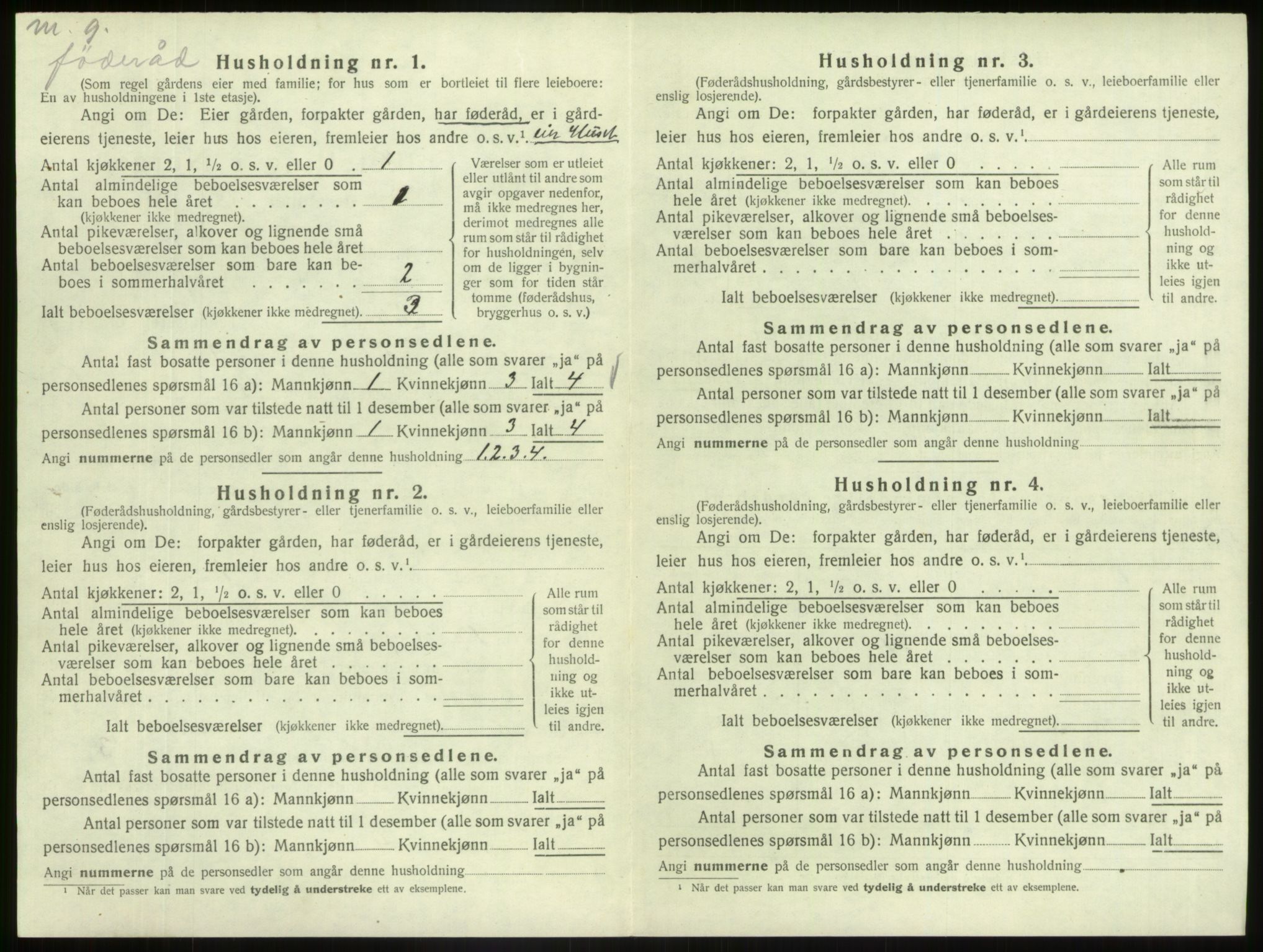 SAB, 1920 census for Askvoll, 1920, p. 842