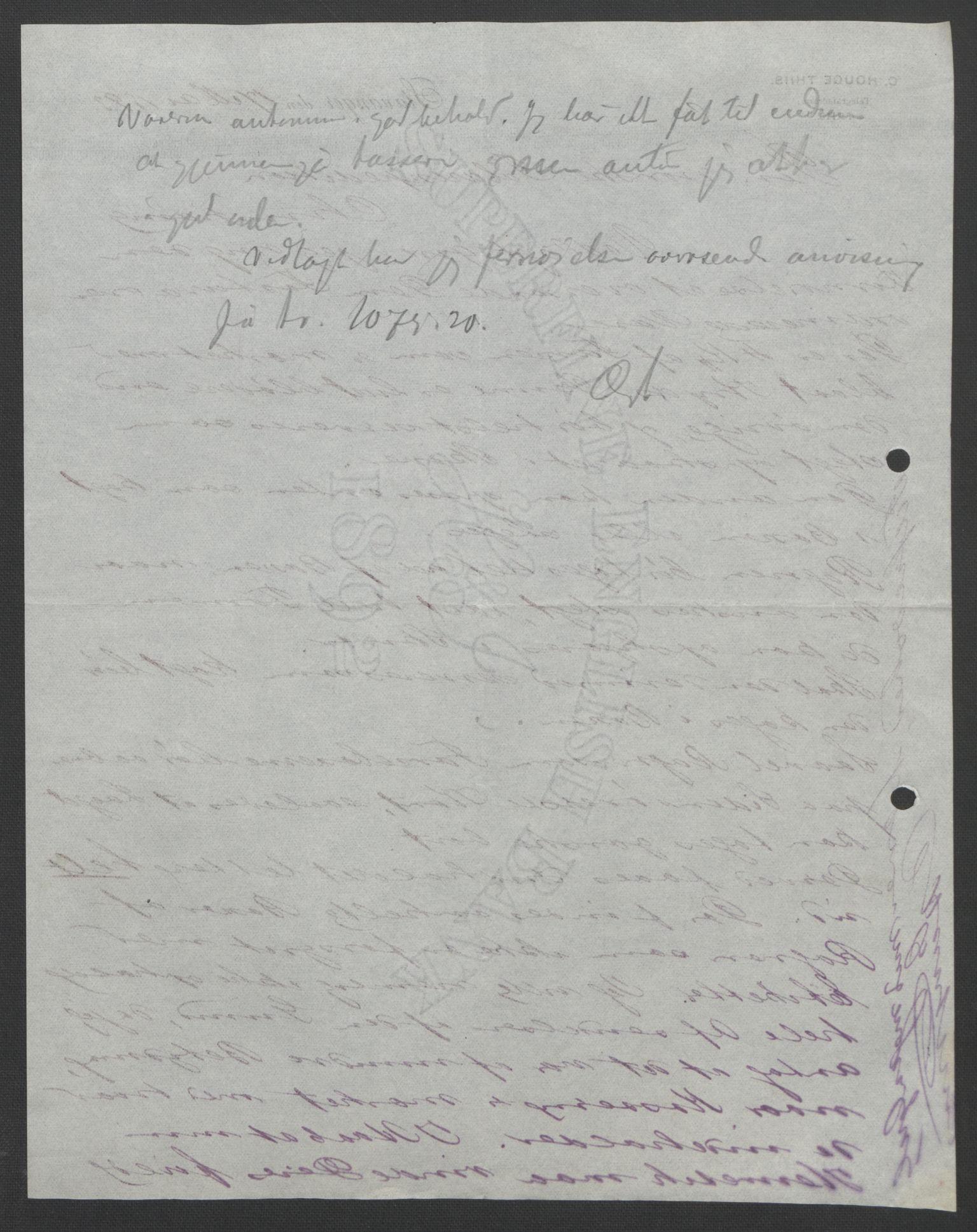 Arbeidskomitéen for Fridtjof Nansens polarekspedisjon, AV/RA-PA-0061/D/L0004: Innk. brev og telegrammer vedr. proviant og utrustning, 1892-1893, p. 805