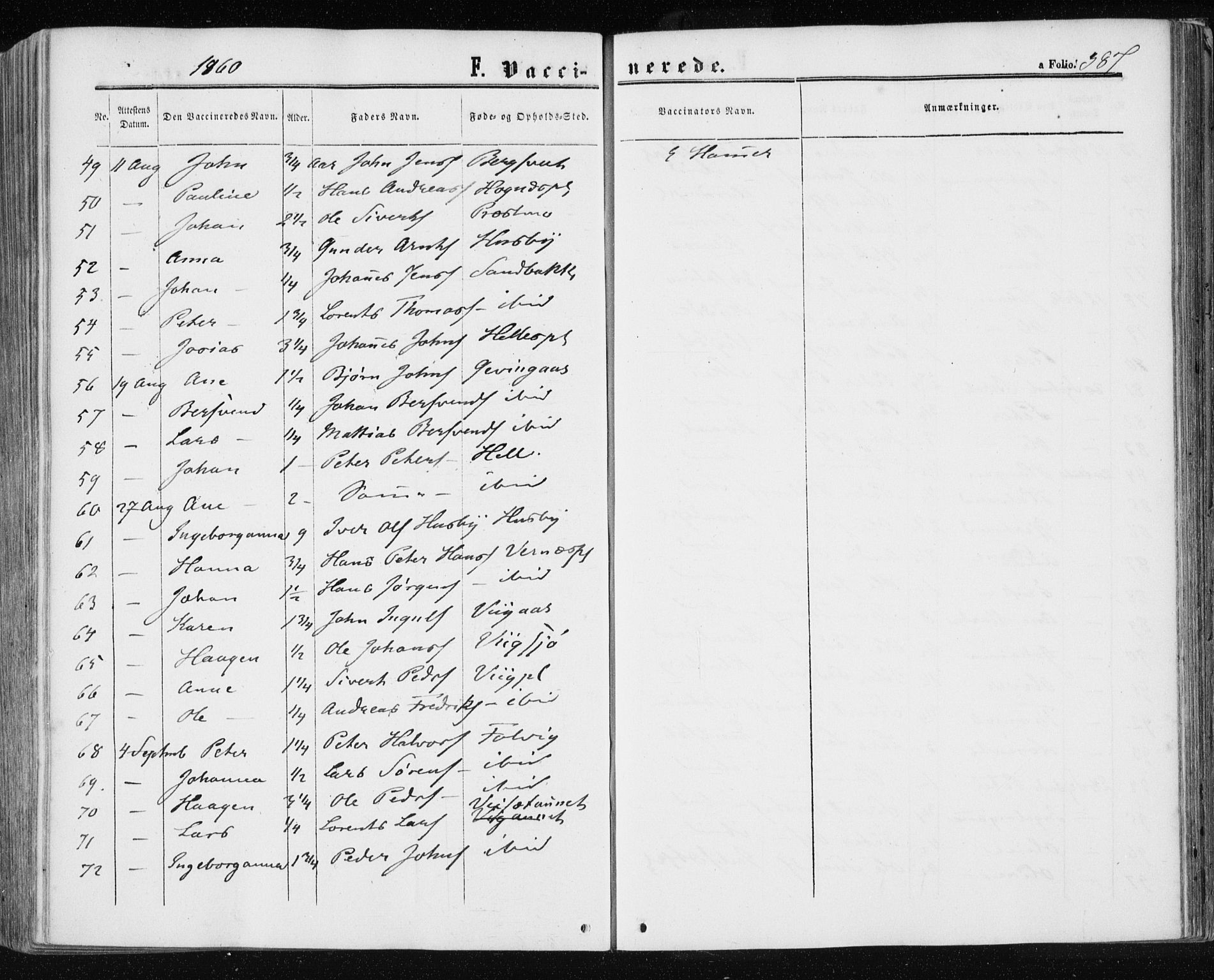 Ministerialprotokoller, klokkerbøker og fødselsregistre - Nord-Trøndelag, AV/SAT-A-1458/709/L0075: Parish register (official) no. 709A15, 1859-1870, p. 387