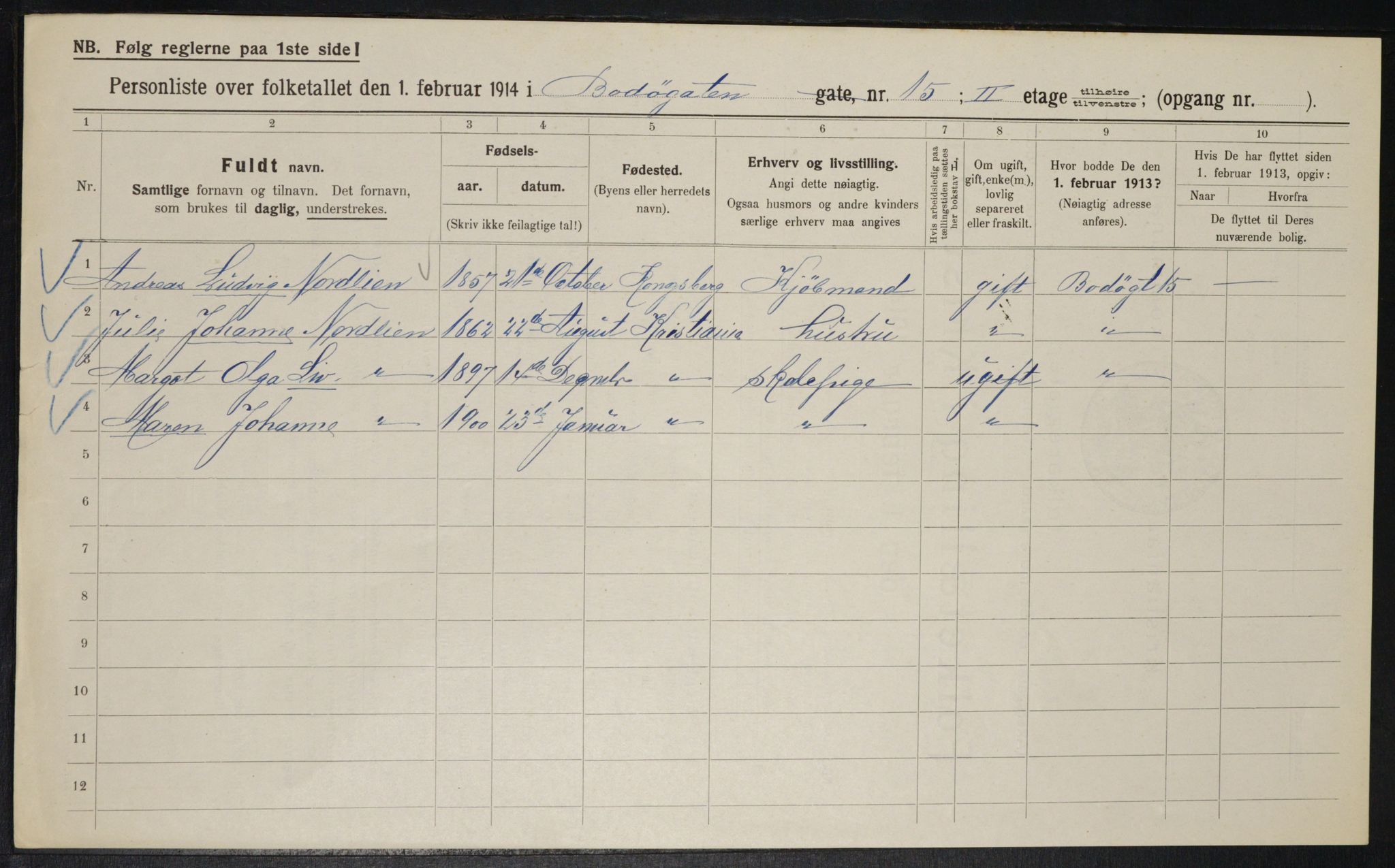 OBA, Municipal Census 1914 for Kristiania, 1914, p. 6781