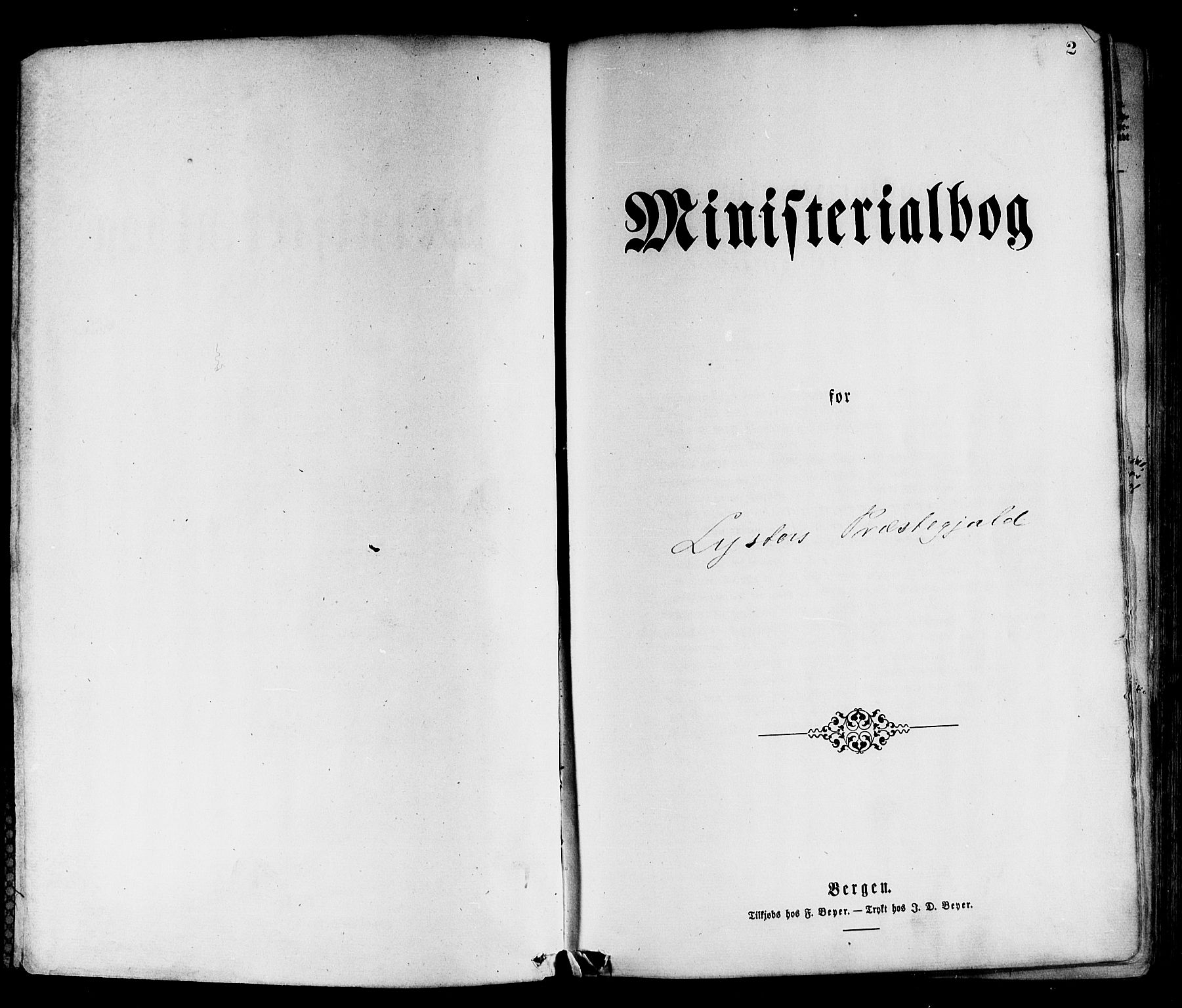 Luster sokneprestembete, SAB/A-81101/H/Haa/Haaa/L0010: Parish register (official) no. A 10, 1871-1886, p. 2