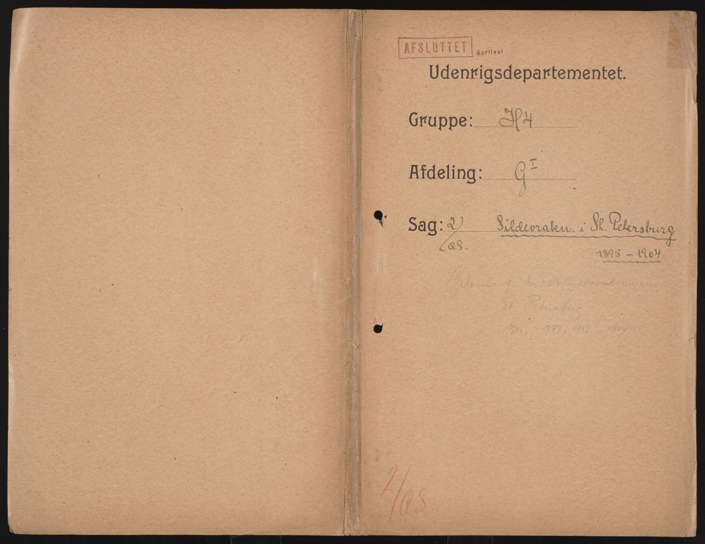 Utenriksdepartementet, RA/S-2259, 1846-1939, p. 227