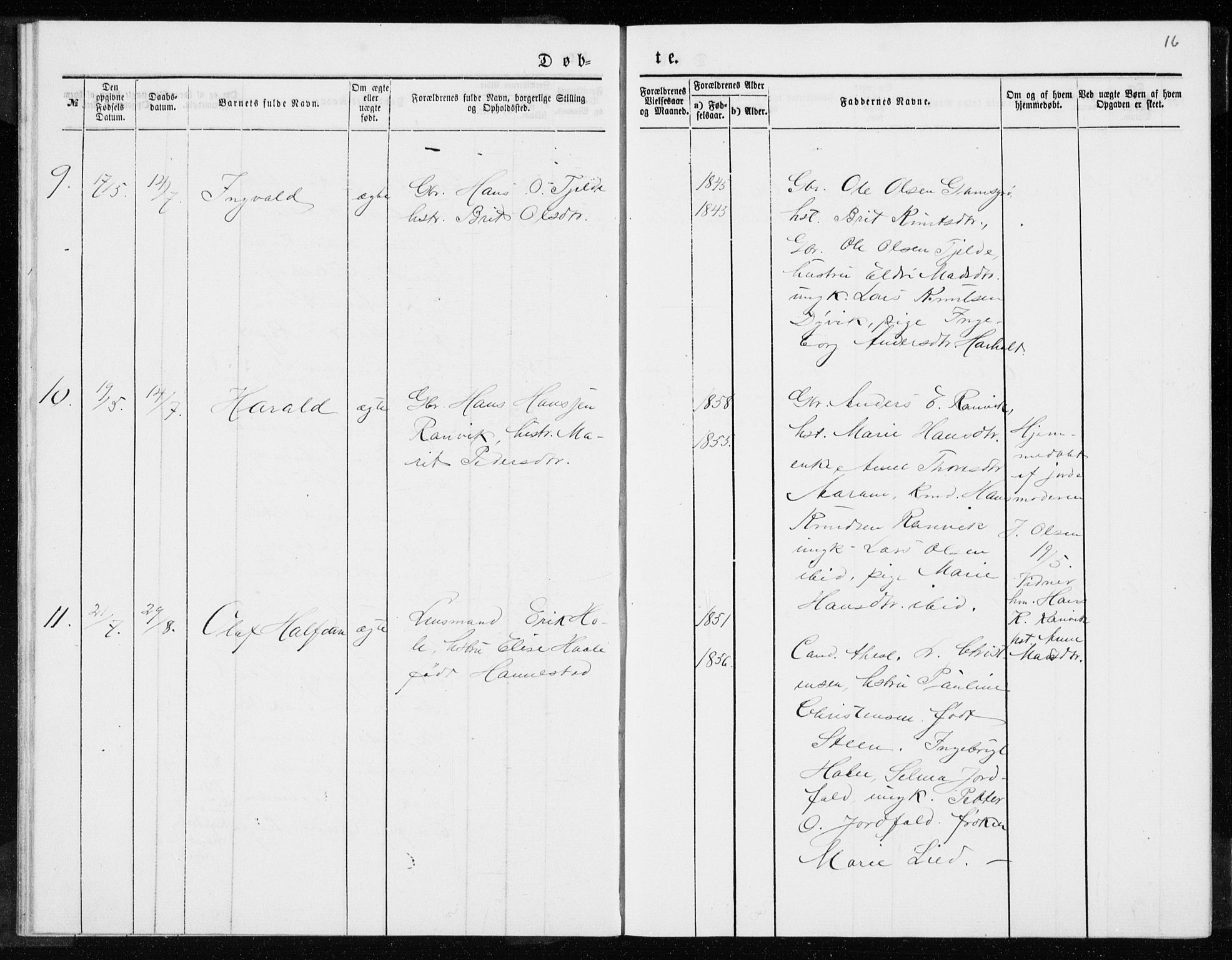 Ministerialprotokoller, klokkerbøker og fødselsregistre - Møre og Romsdal, AV/SAT-A-1454/551/L0631: Parish register (copy) no. 551C03, 1886-1894, p. 16