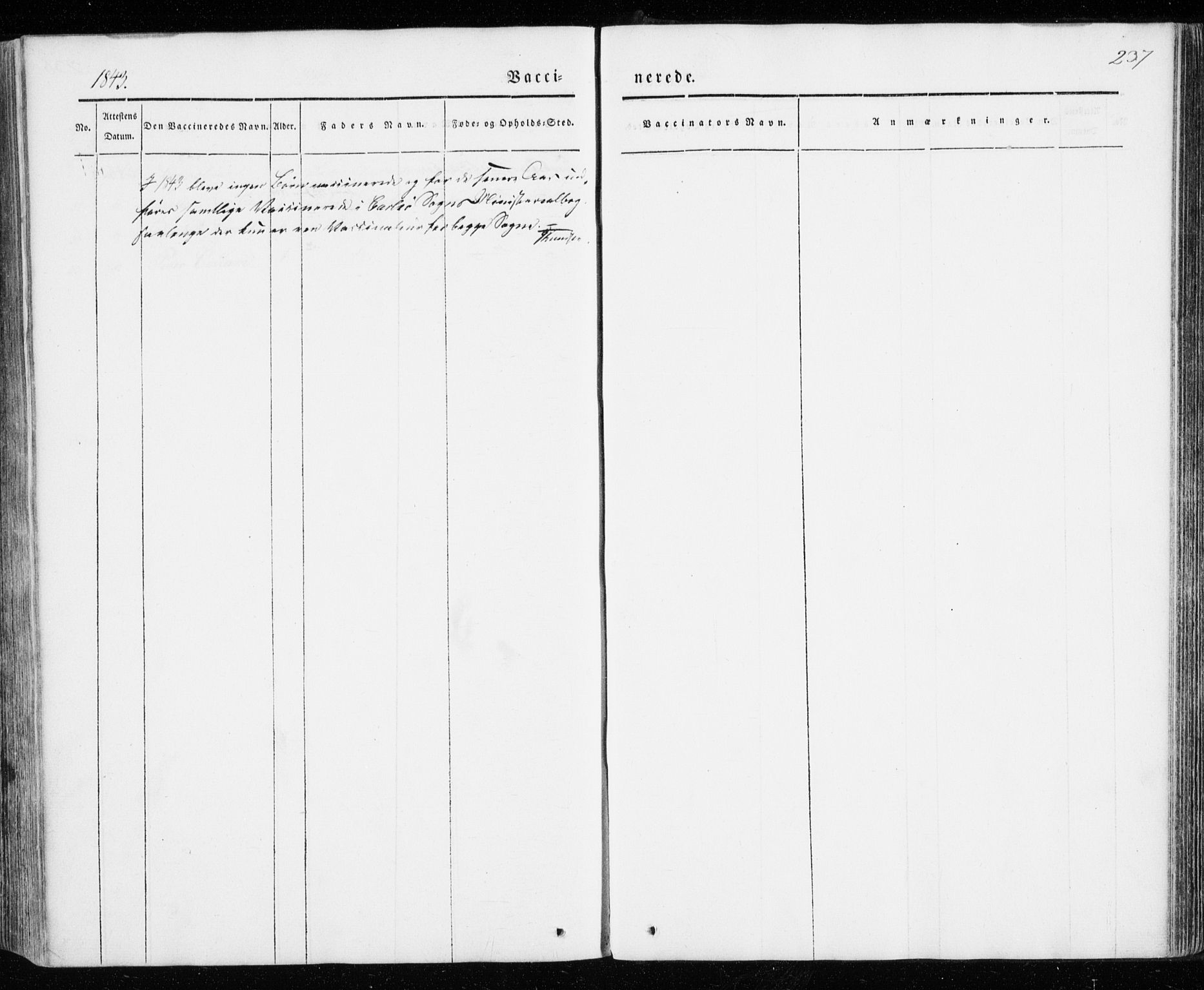 Karlsøy sokneprestembete, SATØ/S-1299/H/Ha/Haa/L0009kirke: Parish register (official) no. 9, 1838-1867, p. 237