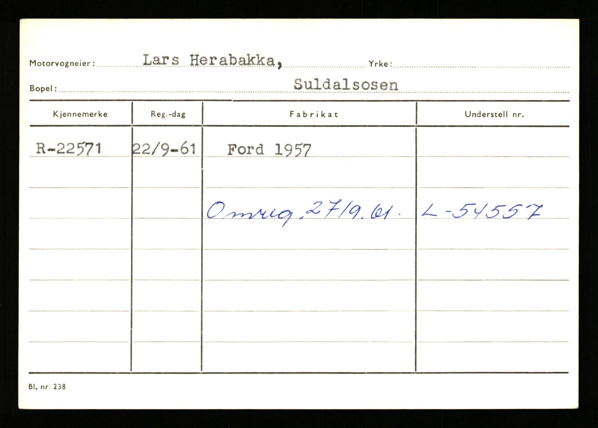 Stavanger trafikkstasjon, AV/SAST-A-101942/0/G/L0004: Registreringsnummer: 15497 - 22957, 1930-1971, p. 3037