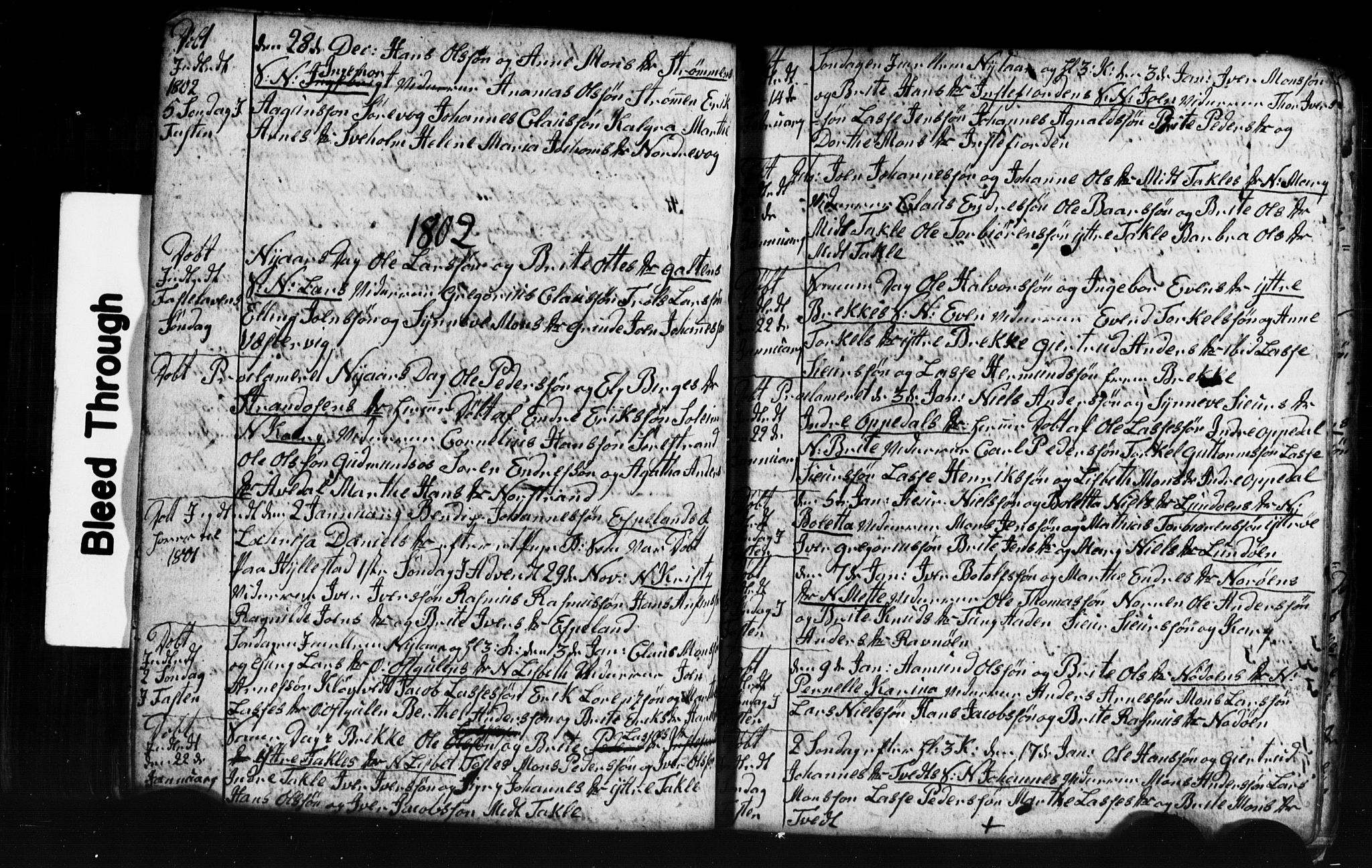 Gulen sokneprestembete, AV/SAB-A-80201/H/Hab: Parish register (copy) no. A 2, 1791-1814