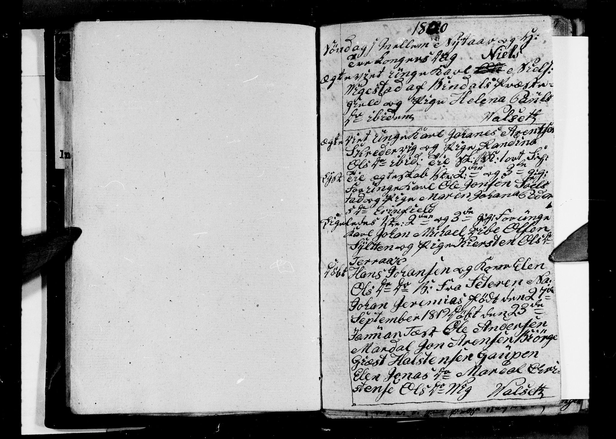 Ministerialprotokoller, klokkerbøker og fødselsregistre - Nordland, SAT/A-1459/810/L0141: Parish register (official) no. 810A05, 1819-1825
