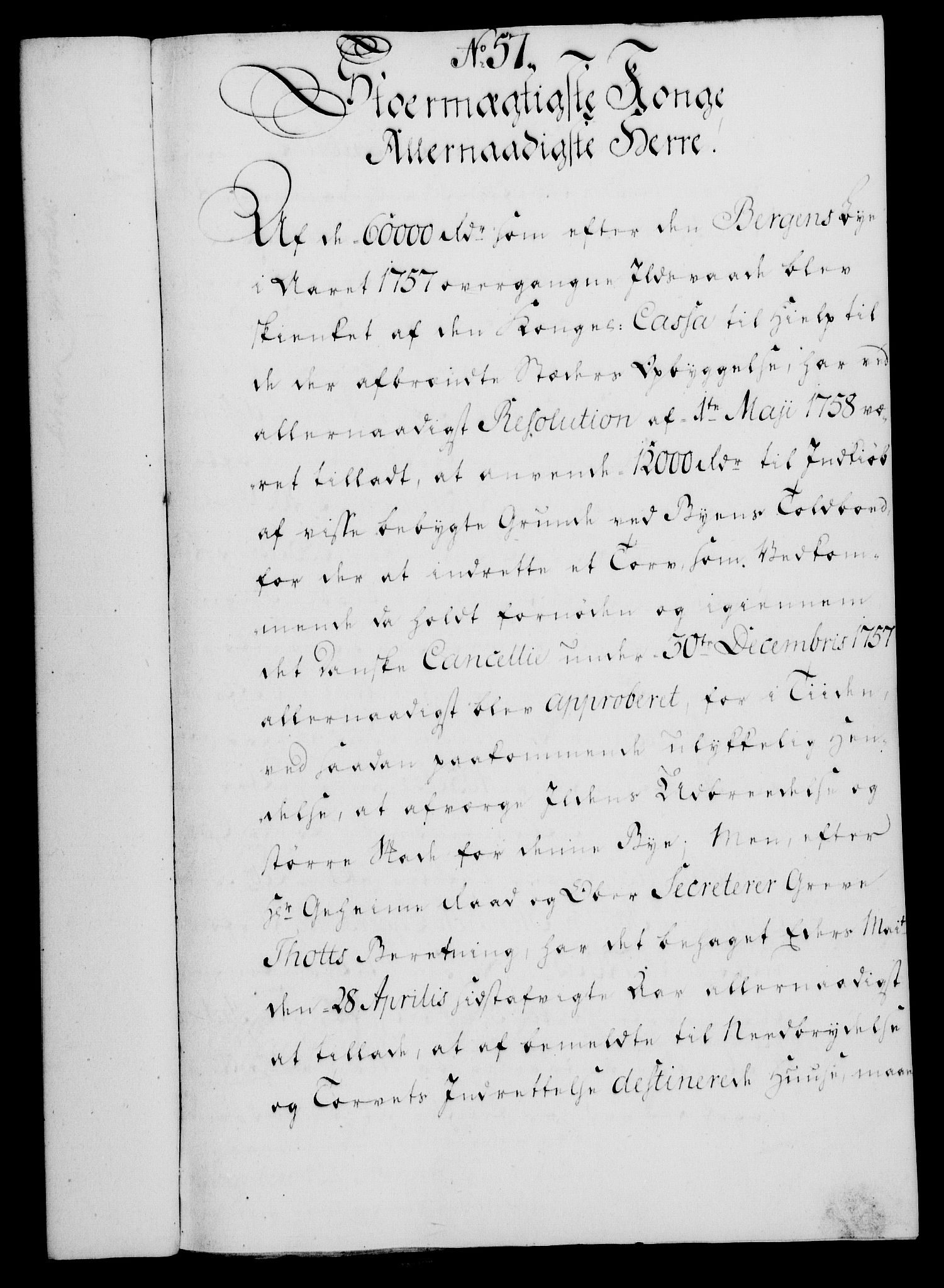 Rentekammeret, Kammerkanselliet, RA/EA-3111/G/Gf/Gfa/L0052: Norsk relasjons- og resolusjonsprotokoll (merket RK 52.52), 1770, p. 258