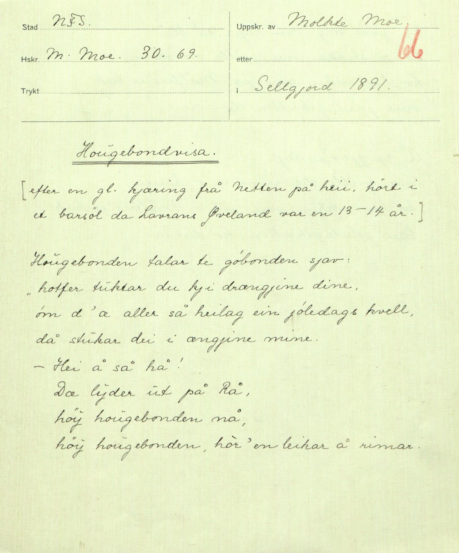 Rikard Berge, TEMU/TGM-A-1003/F/L0009/0004: 341-356 / 344 Innsendt tl Berge frå ymse kantar, 1886-1918, p. 66