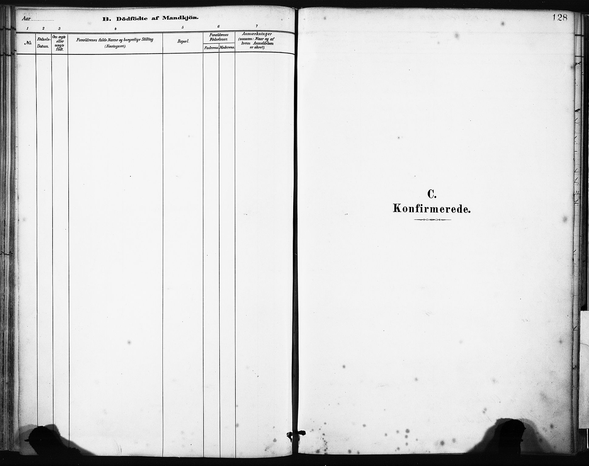 Gulen sokneprestembete, SAB/A-80201/H/Haa/Haab/L0001: Parish register (official) no. B 1, 1881-1905, p. 128