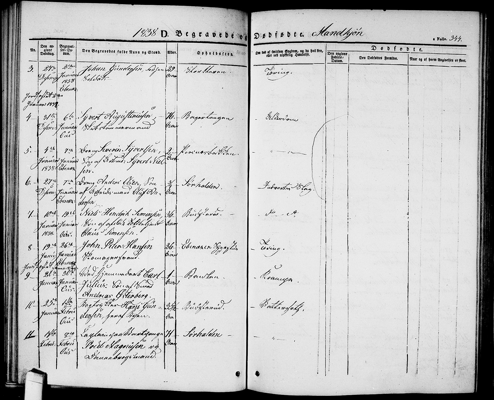 Halden prestekontor Kirkebøker, AV/SAO-A-10909/G/Ga/L0003: Parish register (copy) no. 3, 1834-1844, p. 344