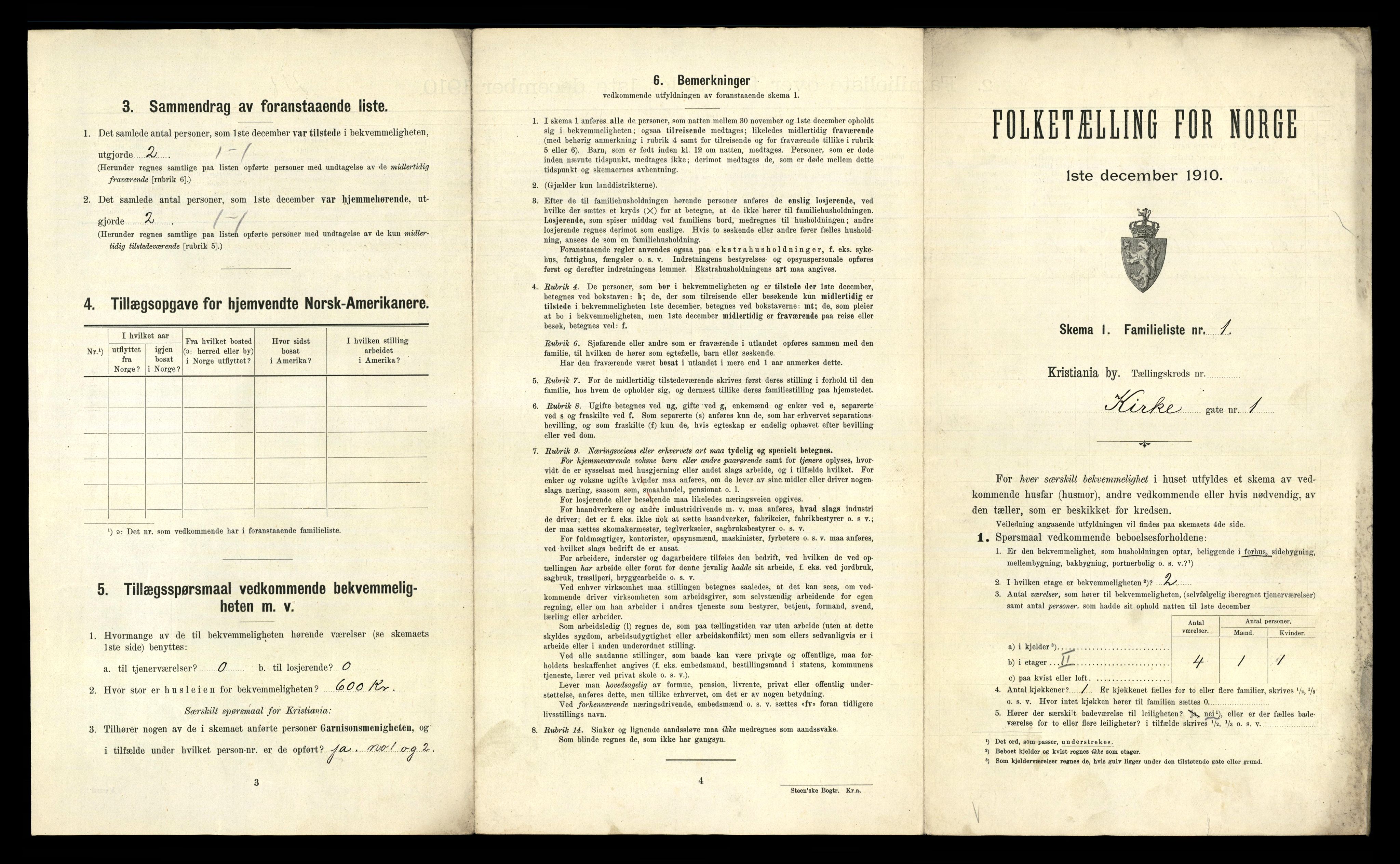 RA, 1910 census for Kristiania, 1910, p. 48443