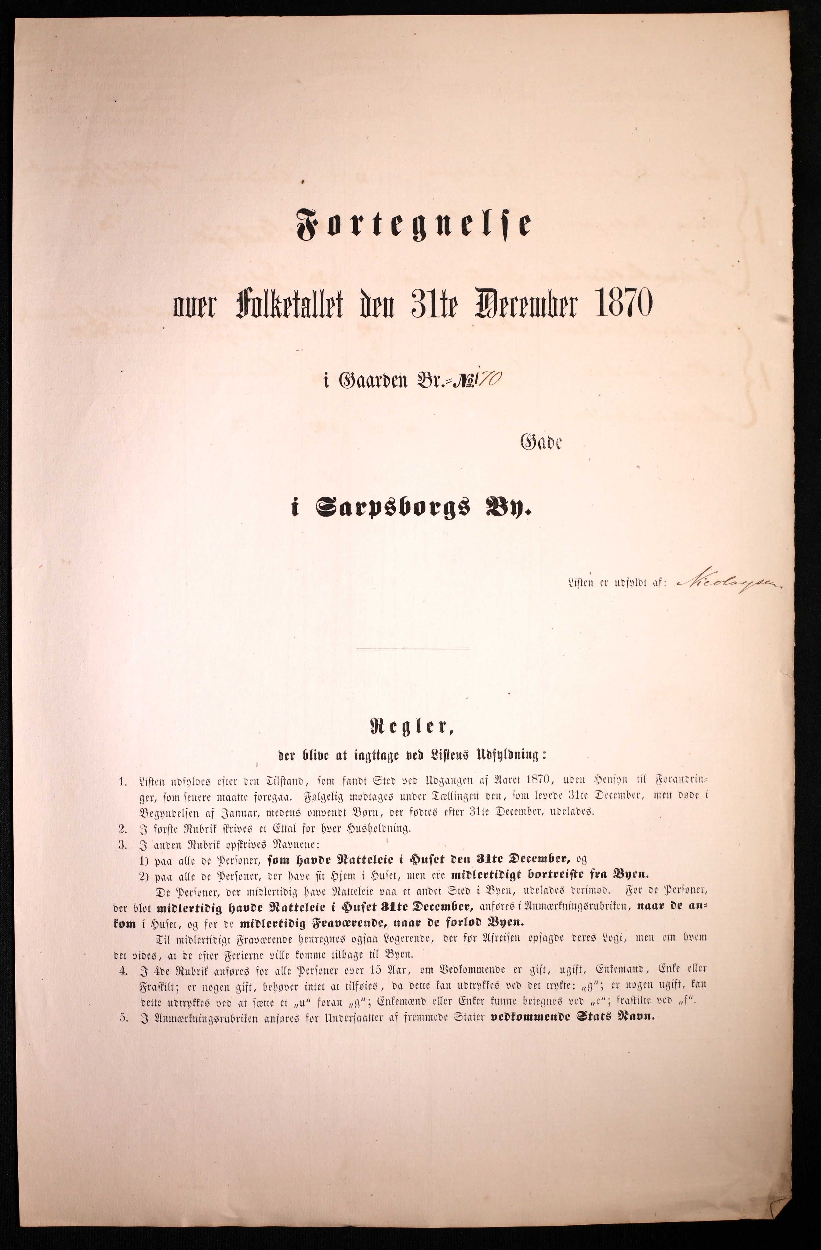 RA, 1870 census for 0102 Sarpsborg, 1870, p. 553